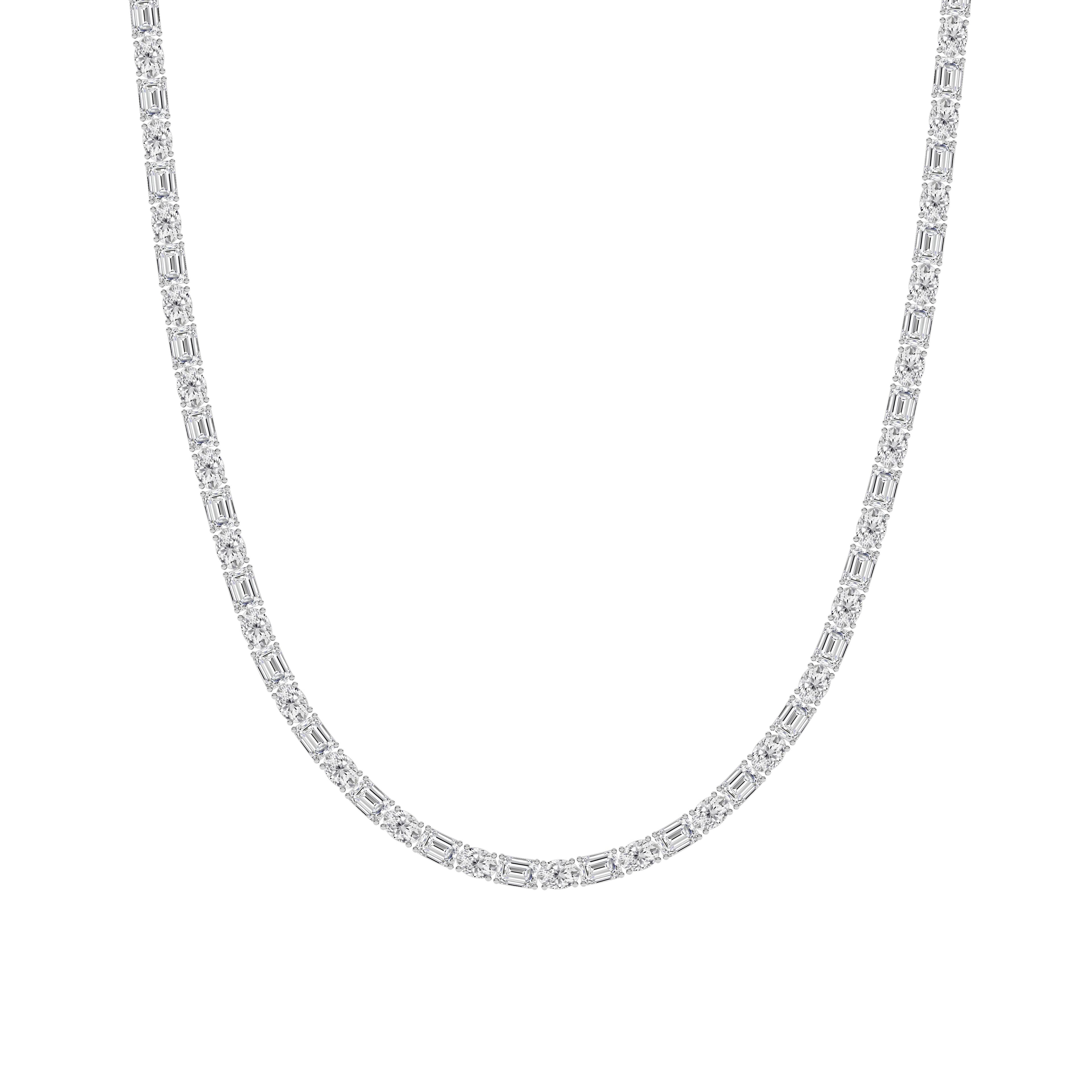 Configuration shown: 14K White Gold, 25.0000 ct total diamond weight.