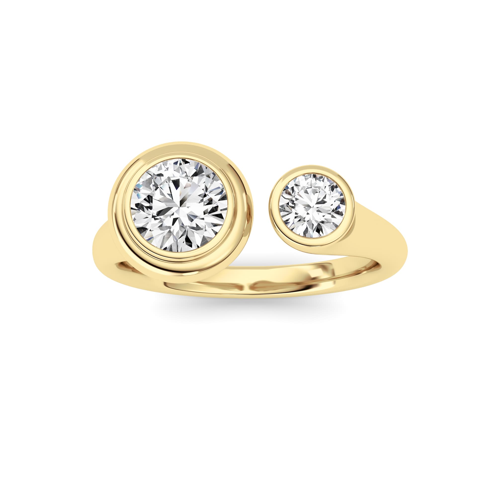 Lab Diamond Fine Ring — 1 ct total weight in 14k yellow gold · product view 1