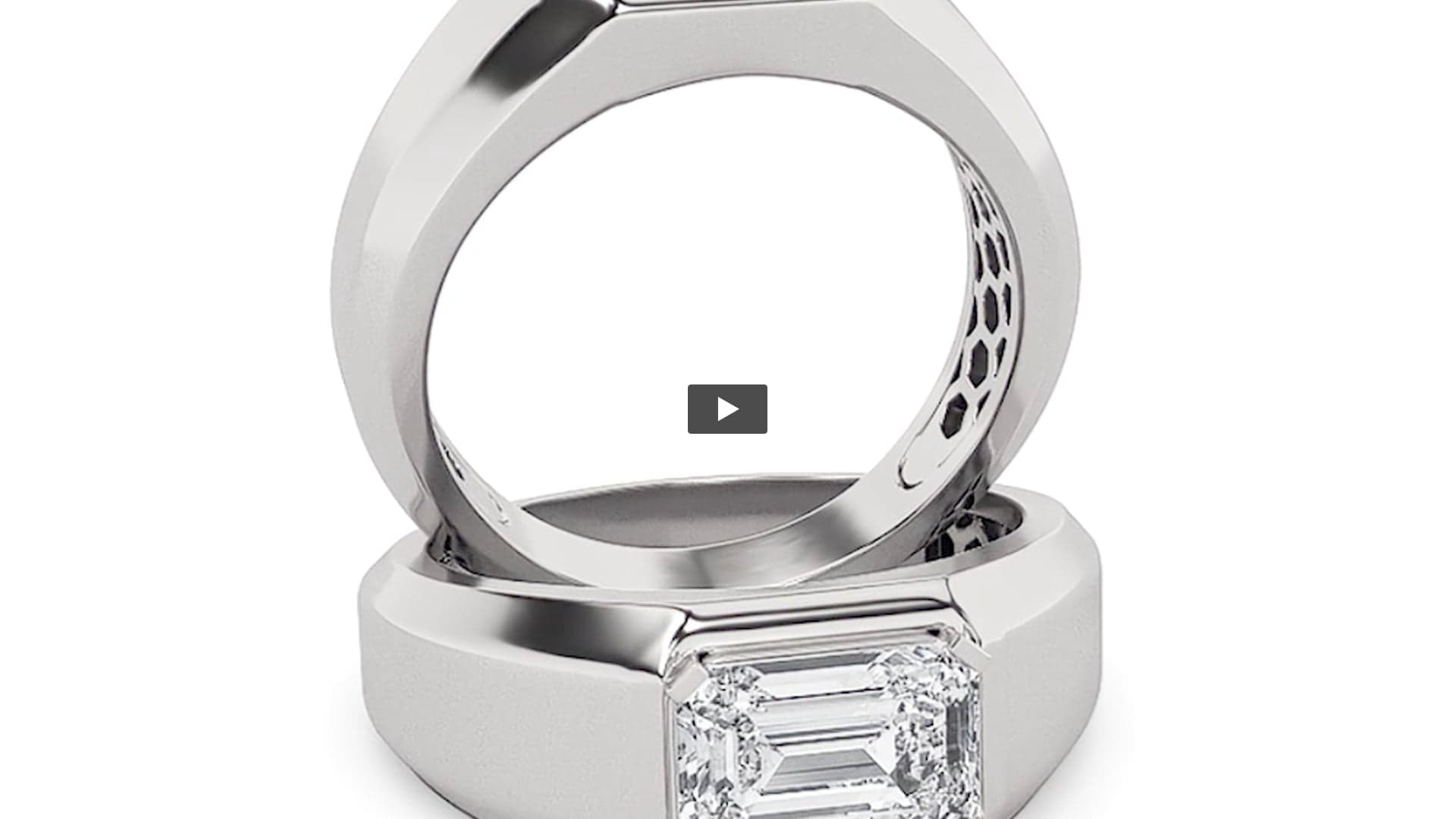 Emerald Lab Diamond Men’s Ring · Design 0012 product-video preview