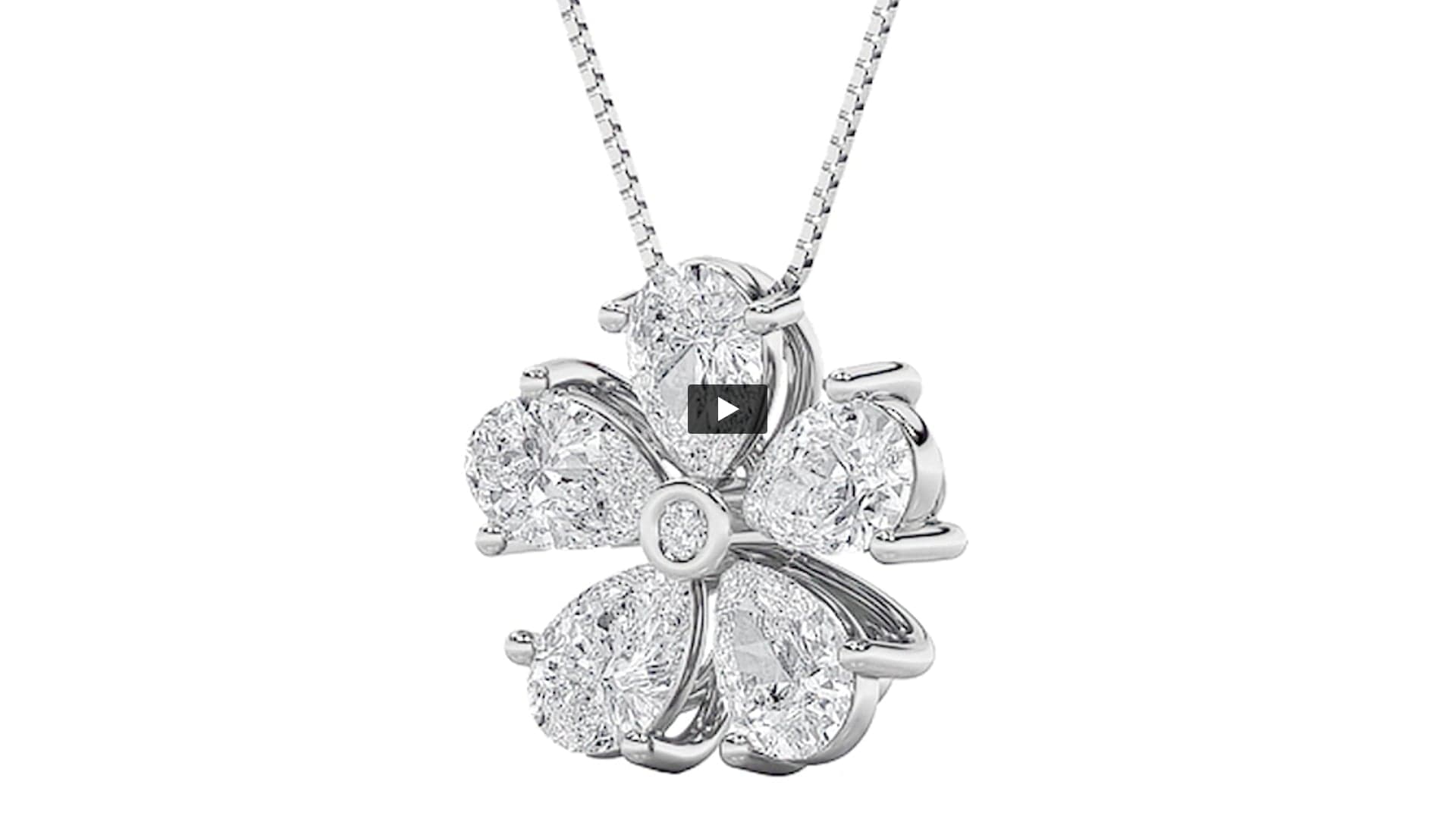 Pear Lab Diamond Floral Pendant product-video preview