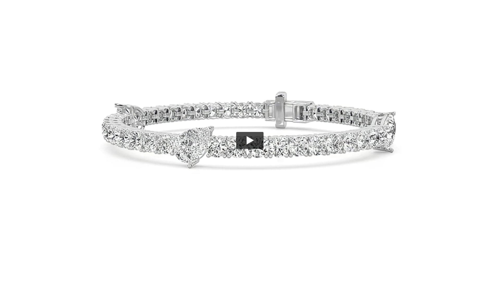 Pear Lab Diamond East–West Station Bracelet · Design 0361 product-video preview