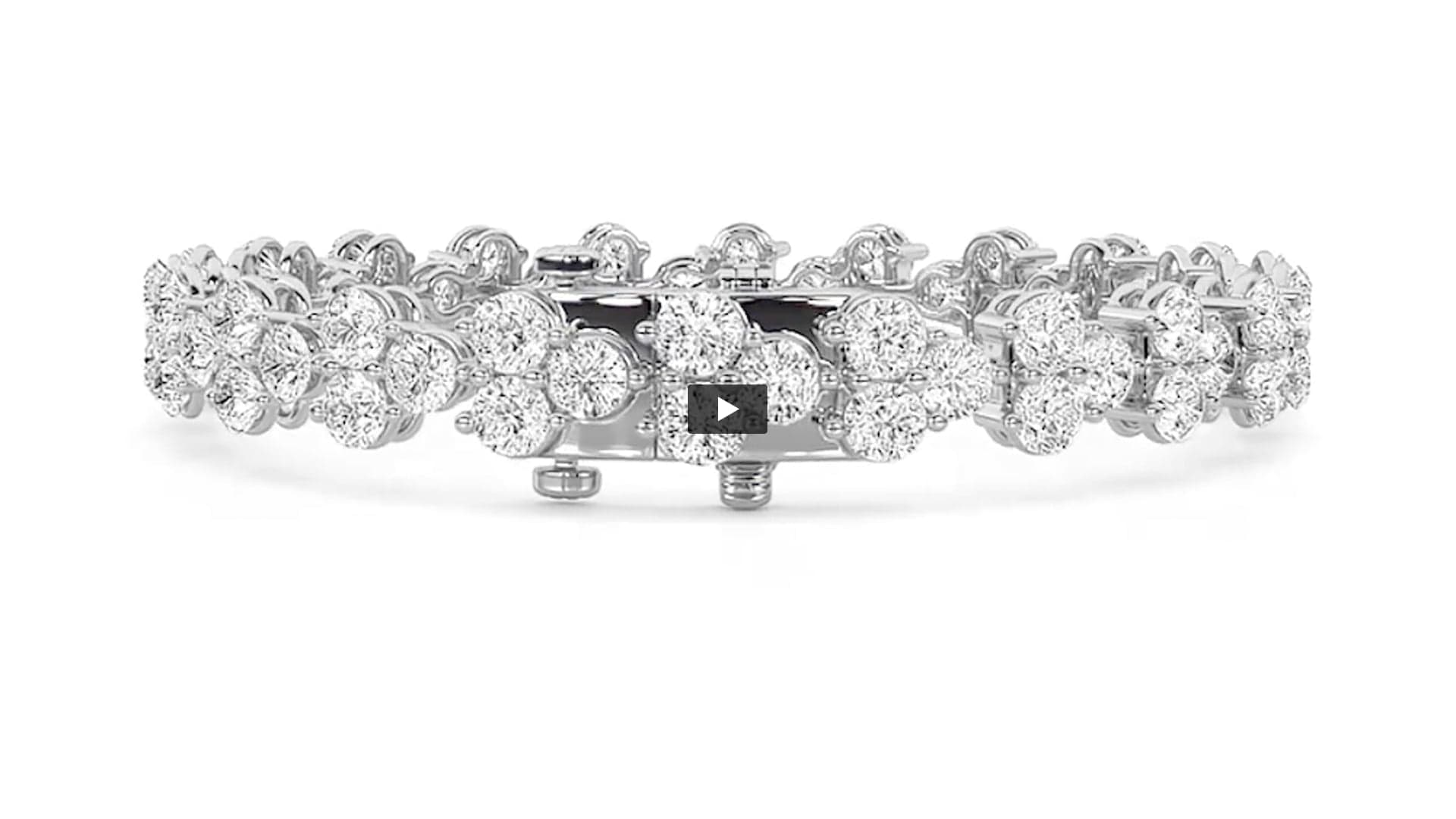 Round Lab Diamond Cluster Bracelet product-video preview