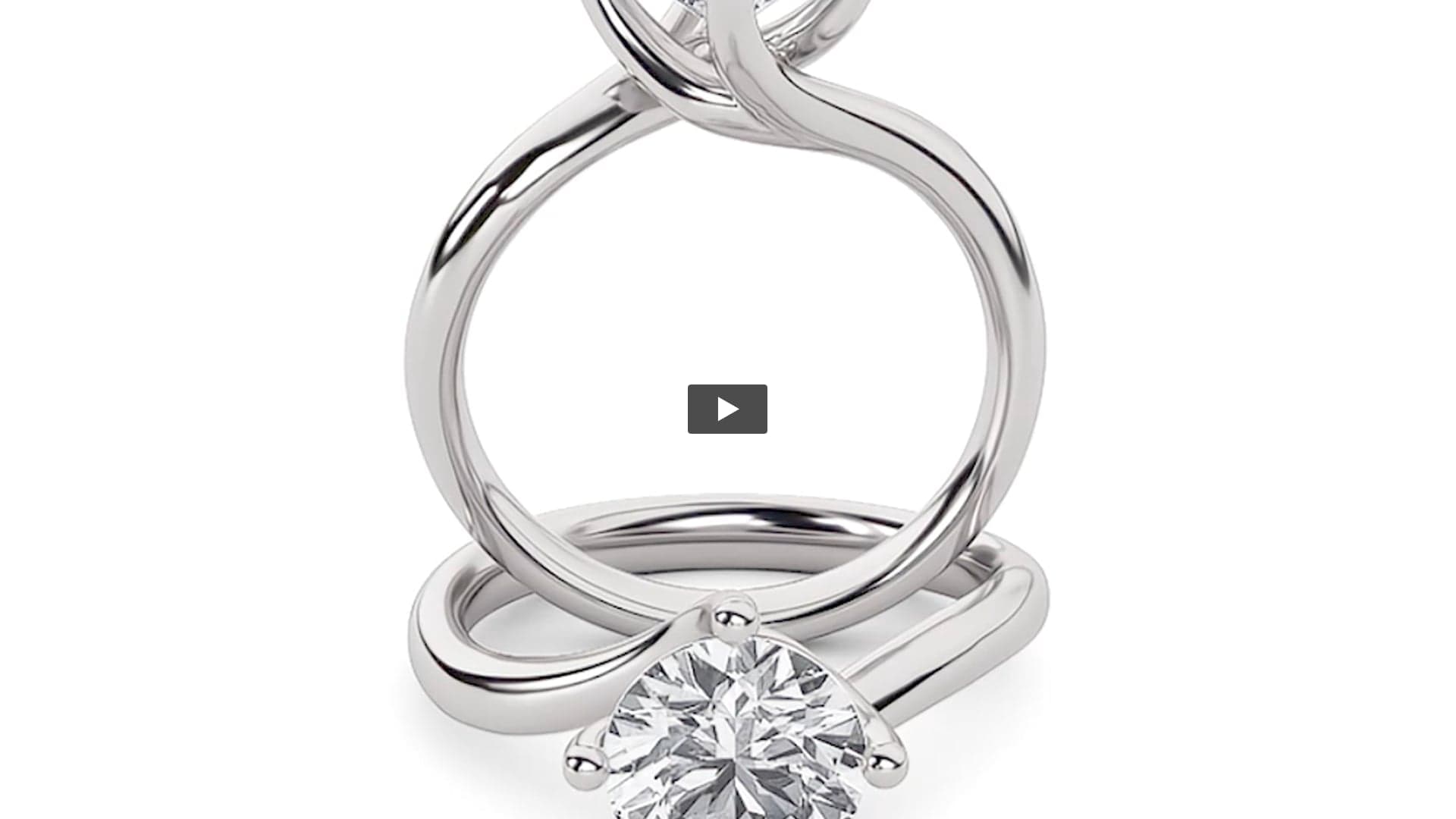 Round Lab Diamond Bypass Shank Engagement Ring · Design 0788 product-video preview