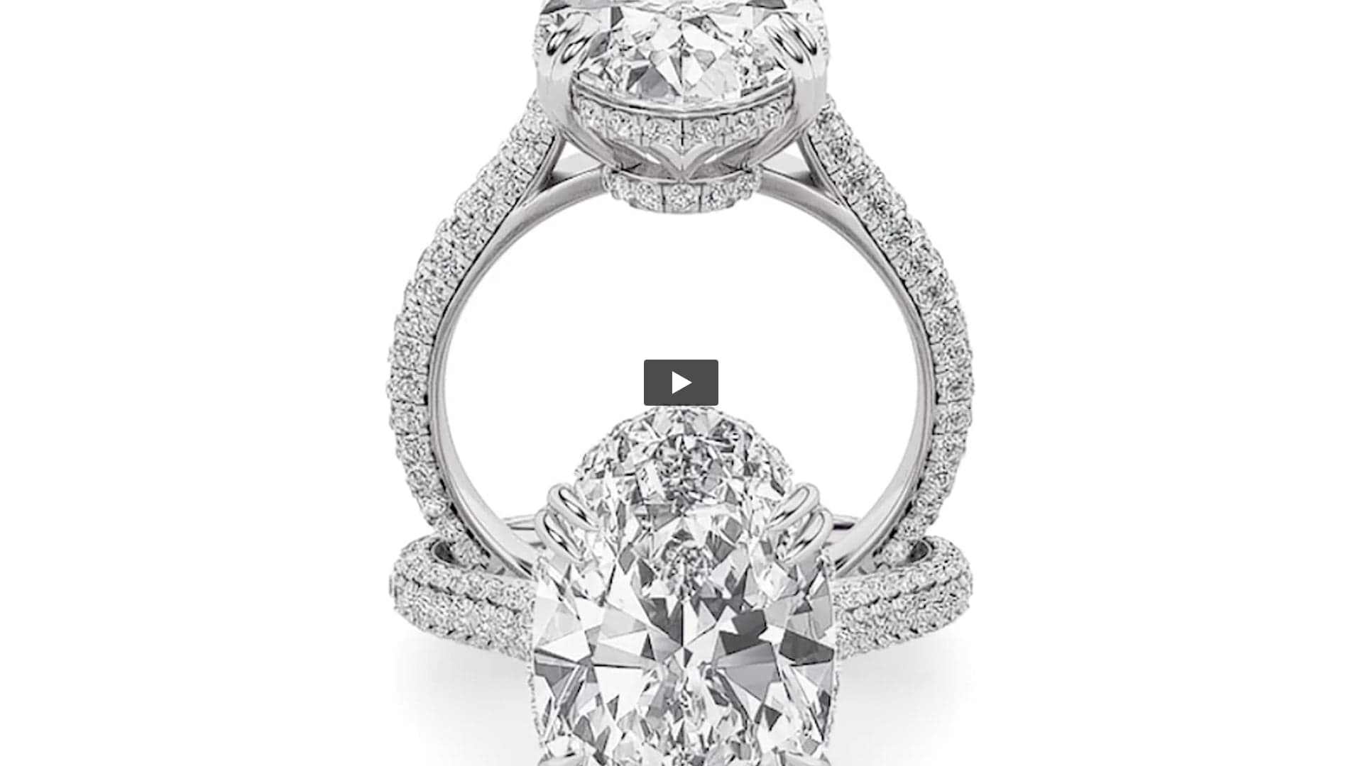 Oval Lab Diamond Bold Statement Accented Ring · Design 0838 product-video preview
