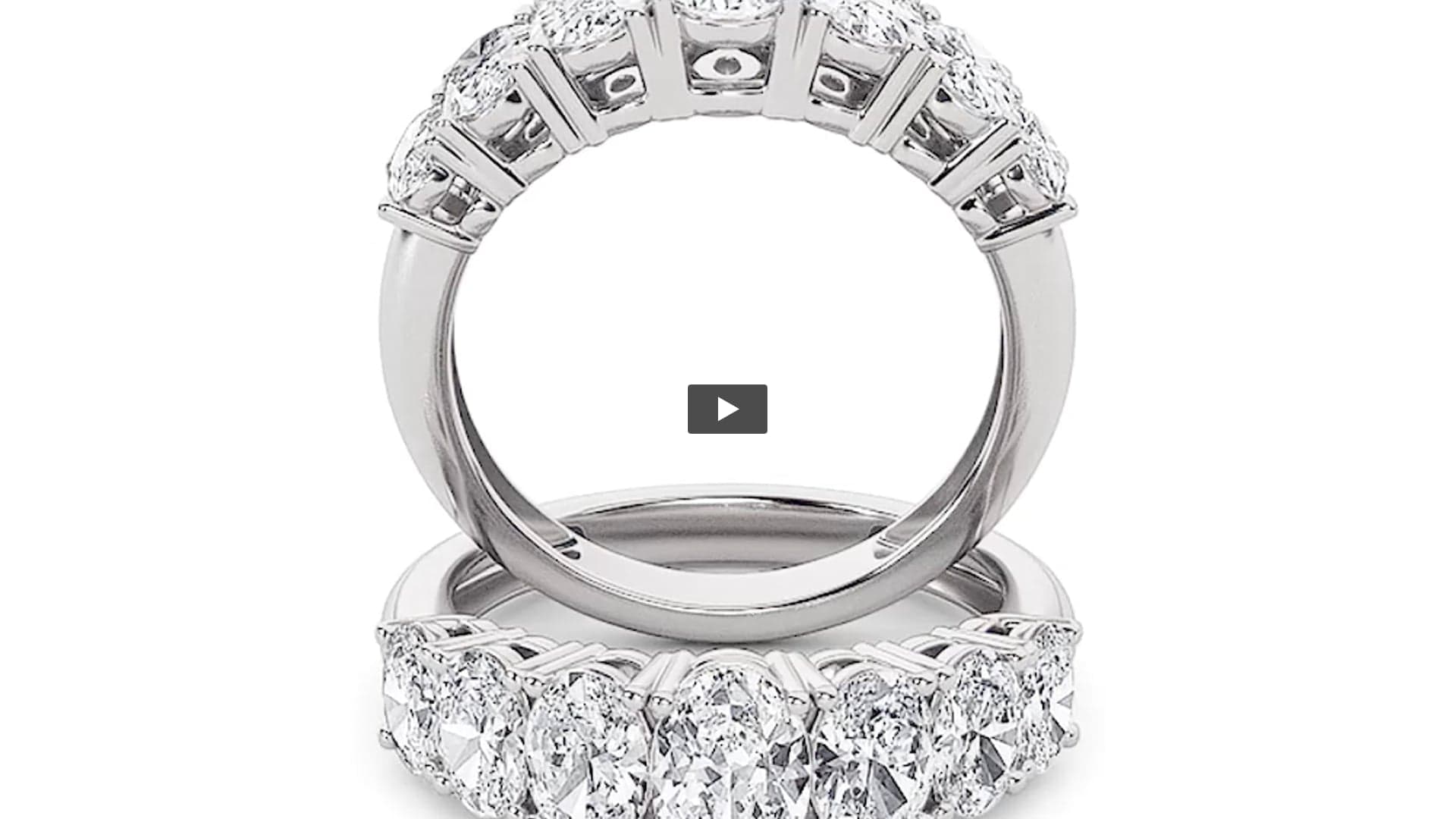 Oval Lab Diamond Seven Stone Band Ring product-video preview