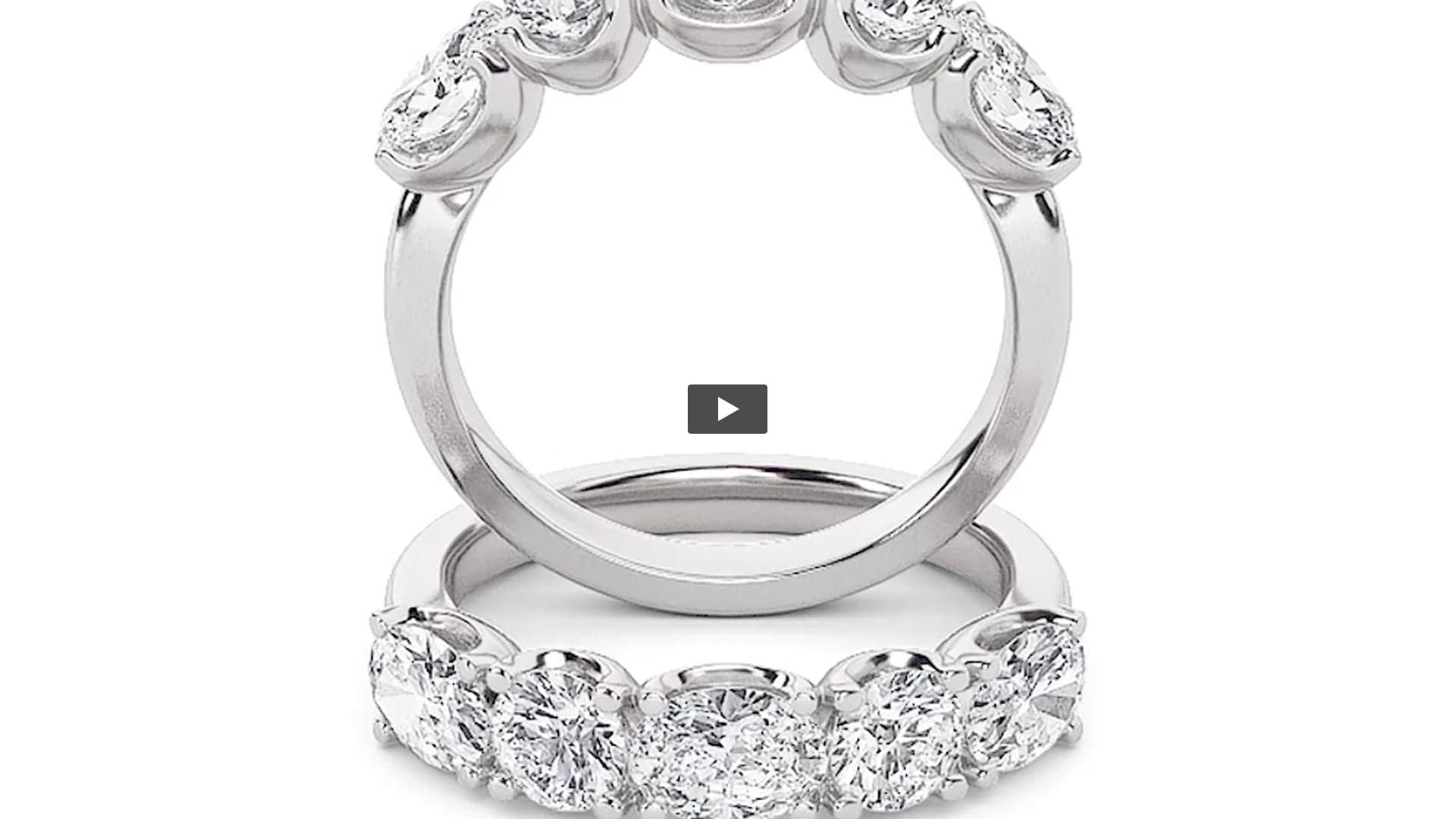 Oval Lab Diamond Five Stone Band Ring product-video preview