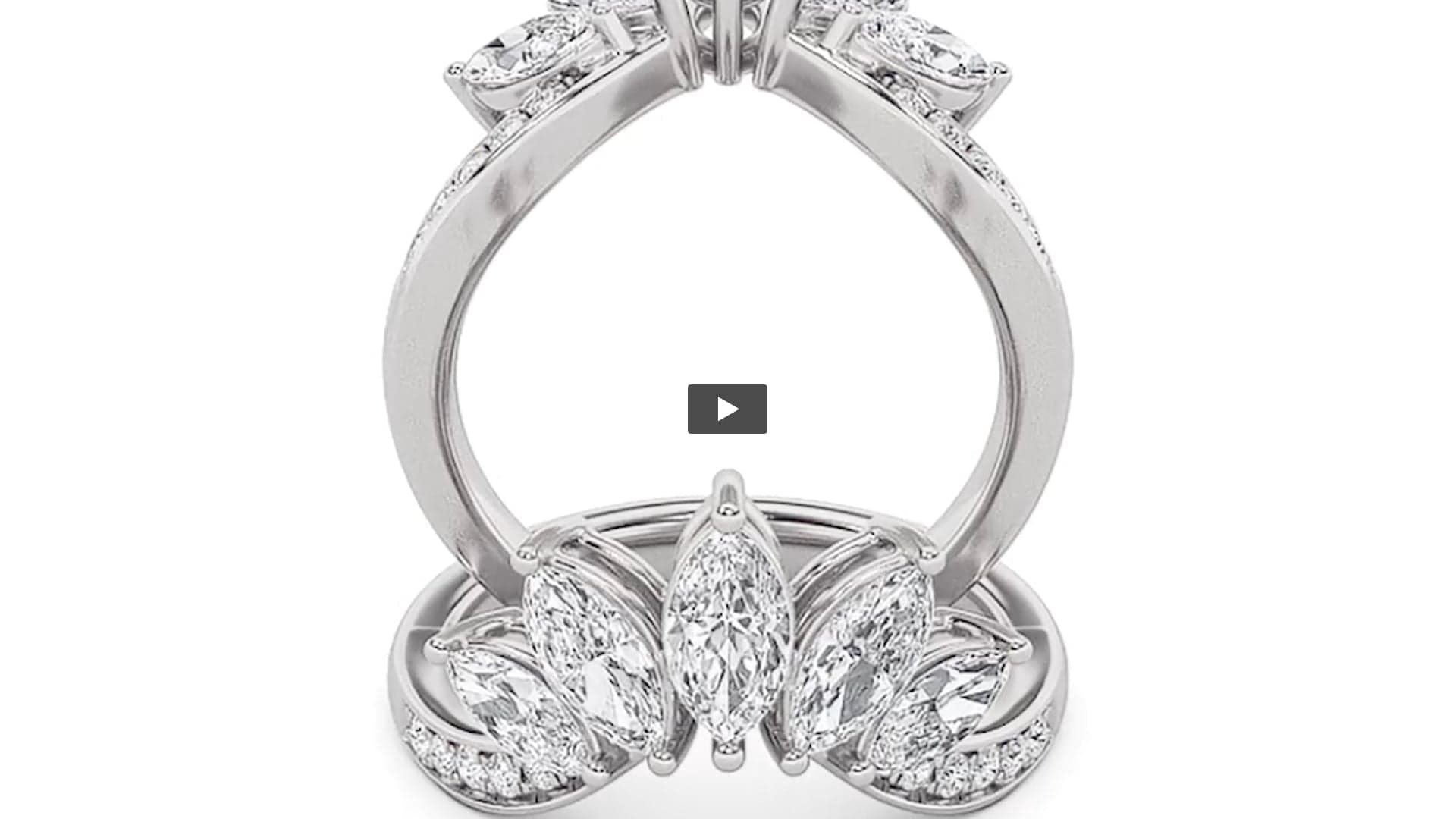 Marquise Lab Diamond Fancy Contour Ring product-video preview