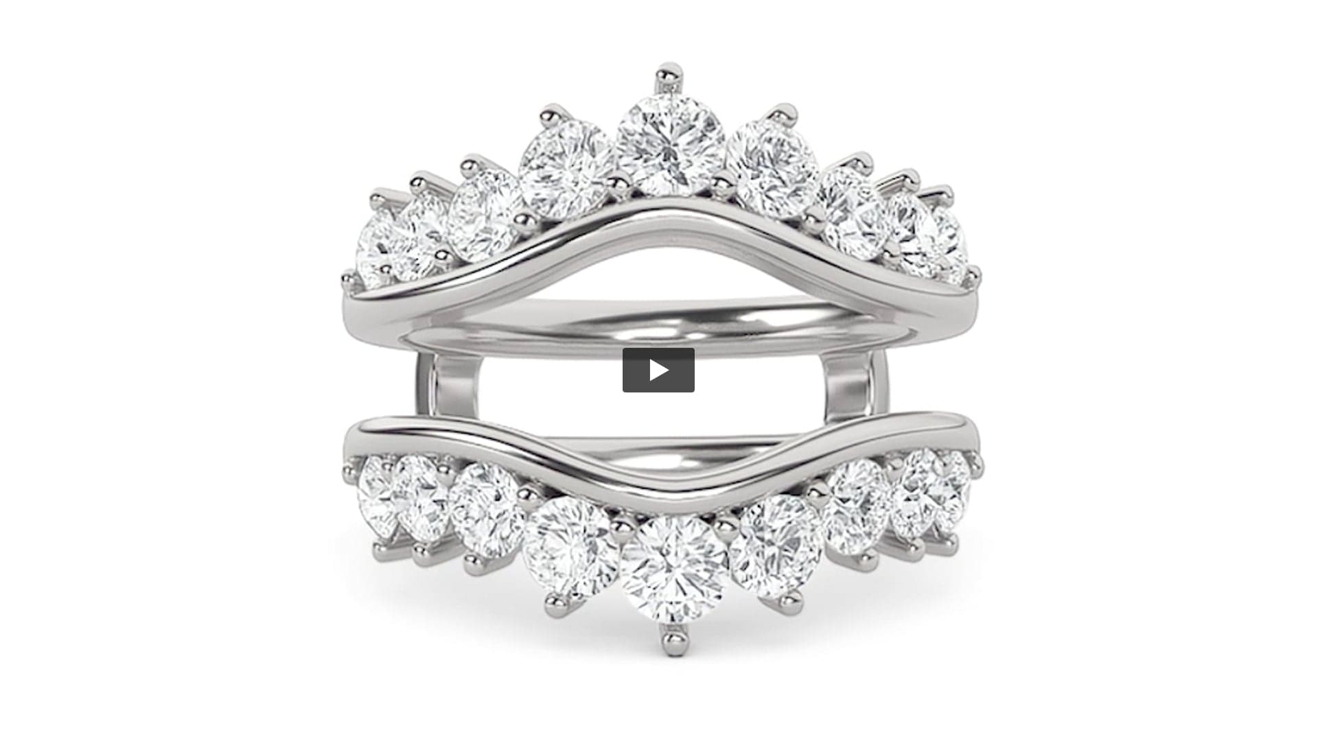 Round Lab Diamond Insert Jacket Ring · Design 1055 product-video preview