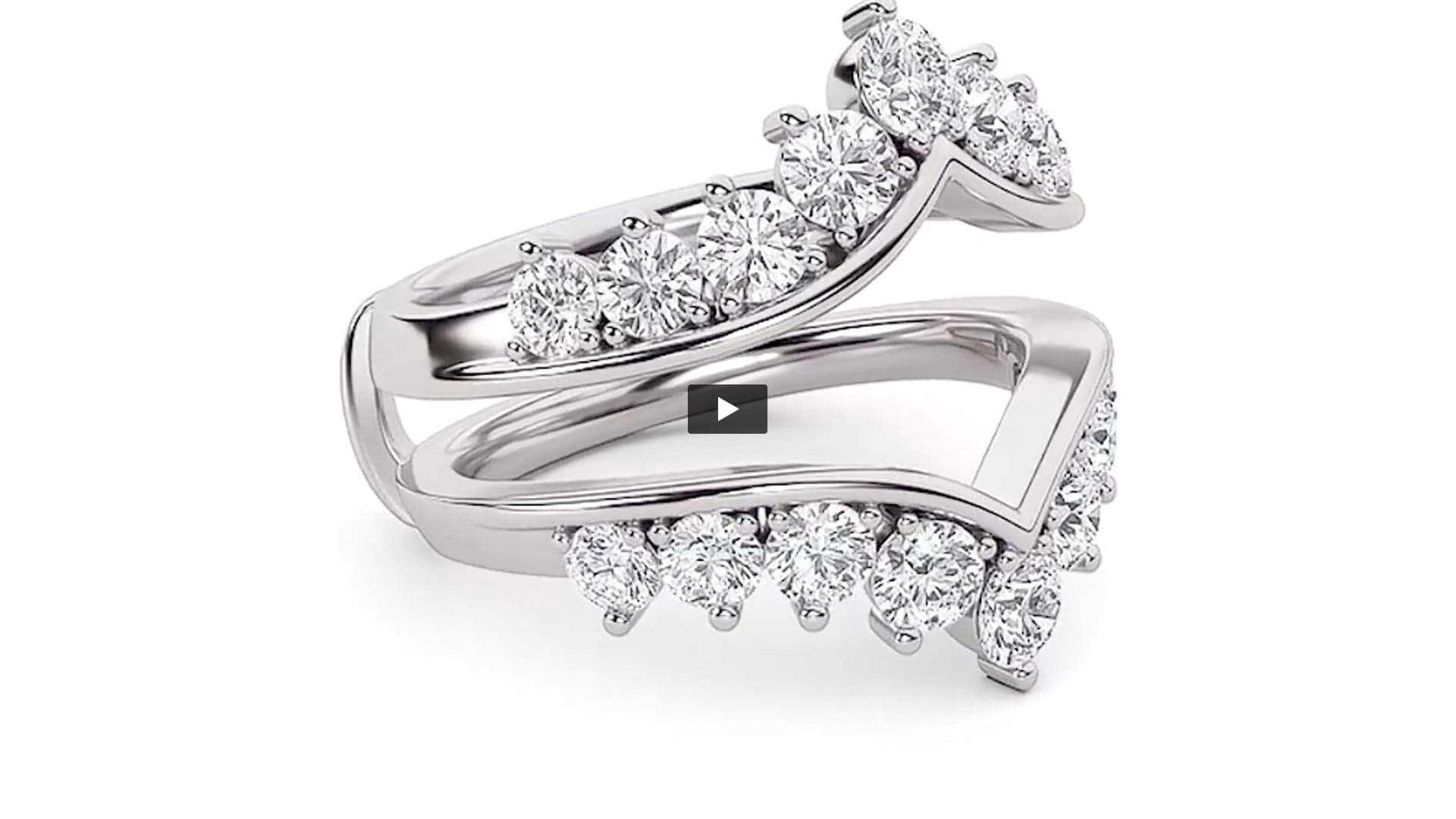Round Lab Diamond Insert Jacket Ring · Design 1056 product-video preview