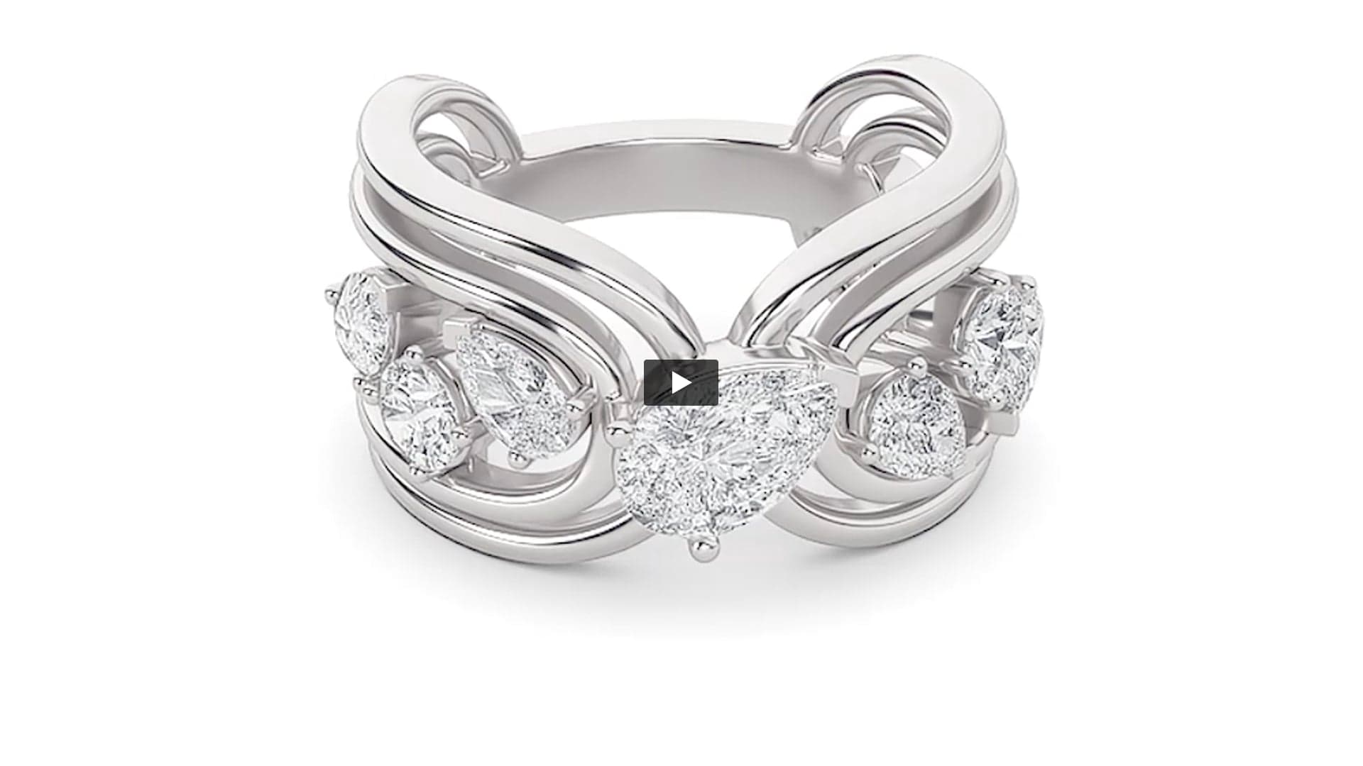 Pear Lab Diamond Seven Stone Fashion Ring product-video preview
