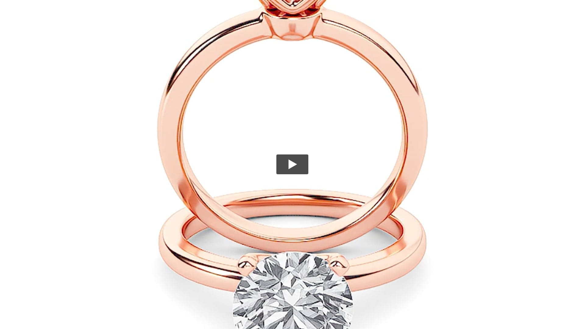 Round Lab Diamond Classic Solitaire Engagement Ring · Design 1154 product-video preview
