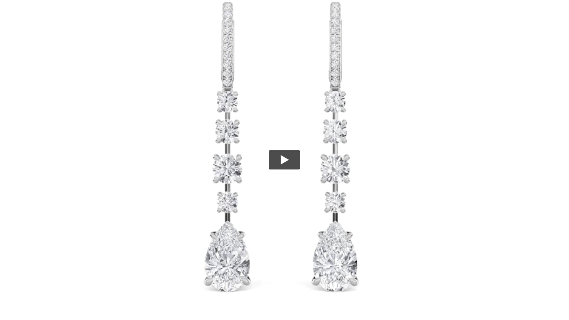 Pear Lab Diamond Dangle Earrings · Design 1240 product-video preview