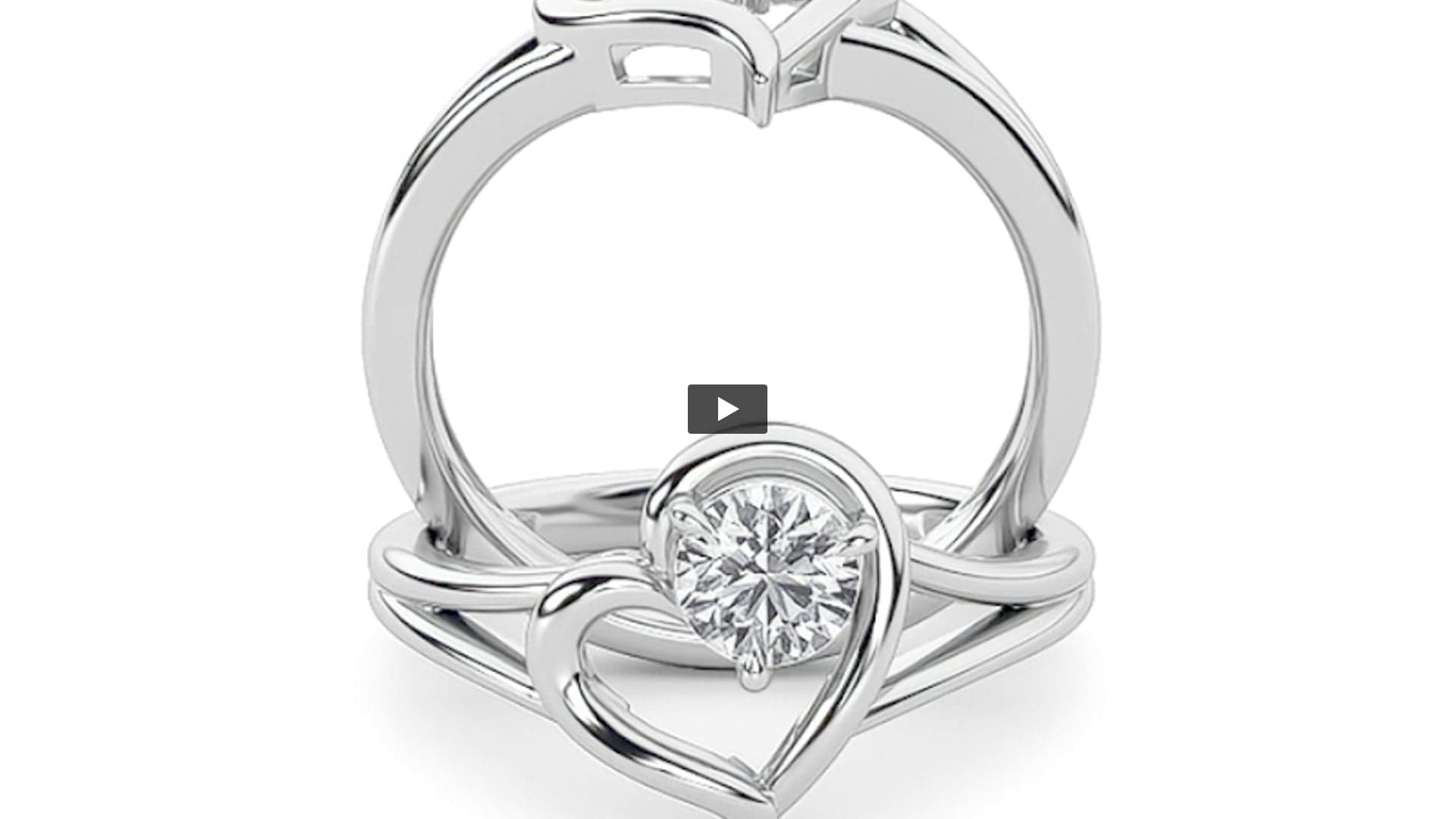 Round Lab Diamond Heart Ring product-video preview
