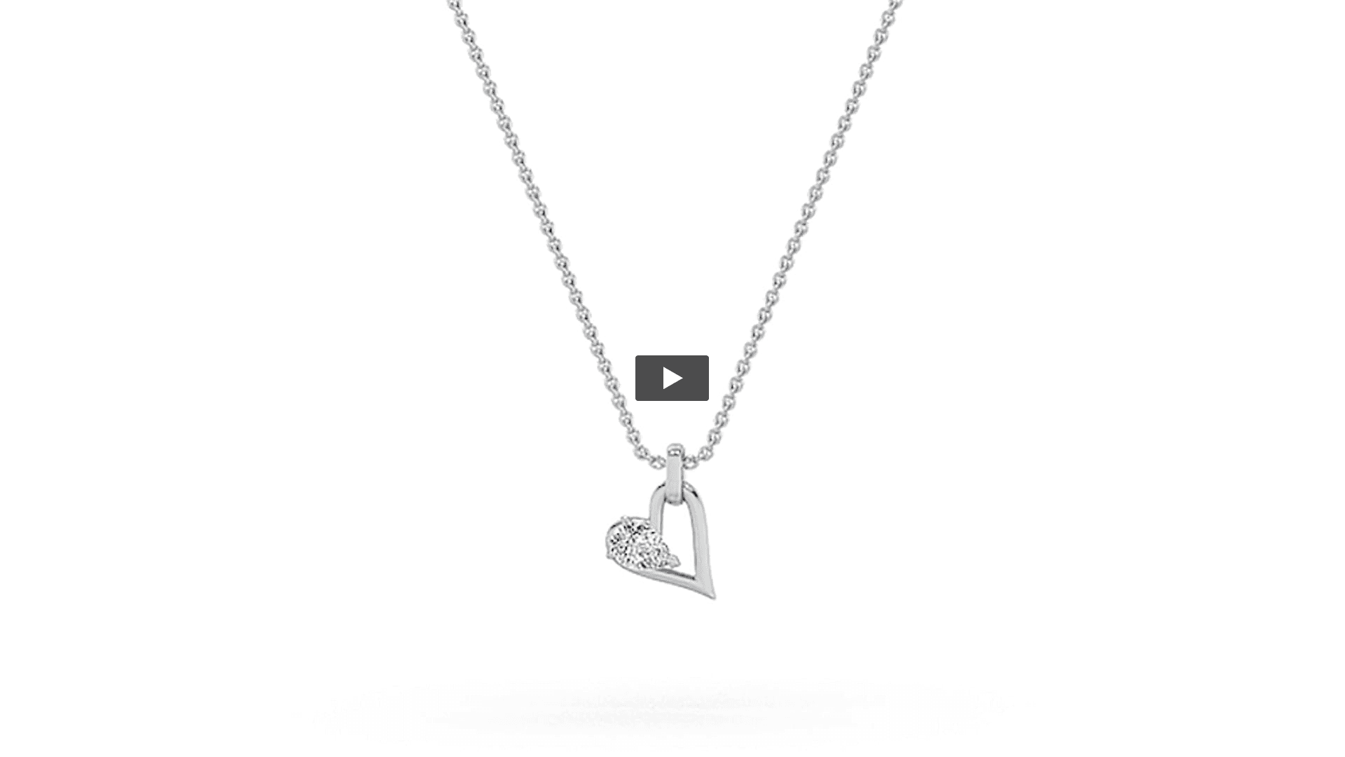 Pear Lab Diamond Heart Dangle Pendant product-video preview