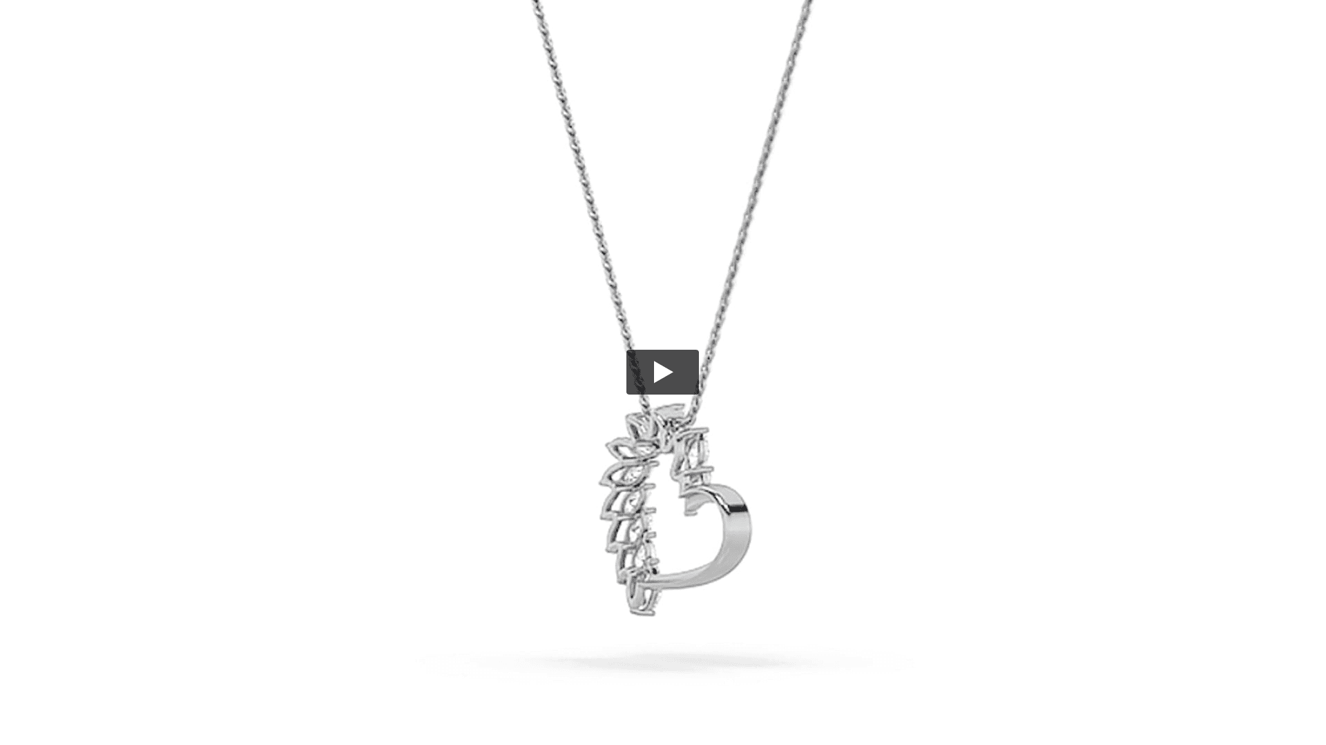 Marquise Lab Diamond Heart Pendant · Design 1311 product-video preview