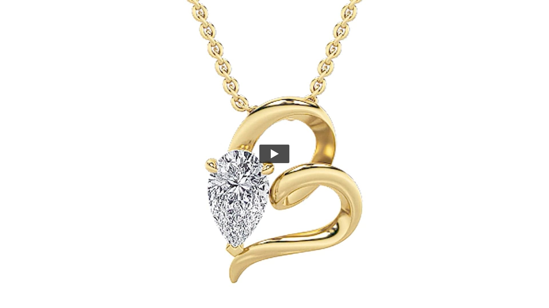 Pear Lab Diamond Heart Pendant · Design 1318 product-video preview
