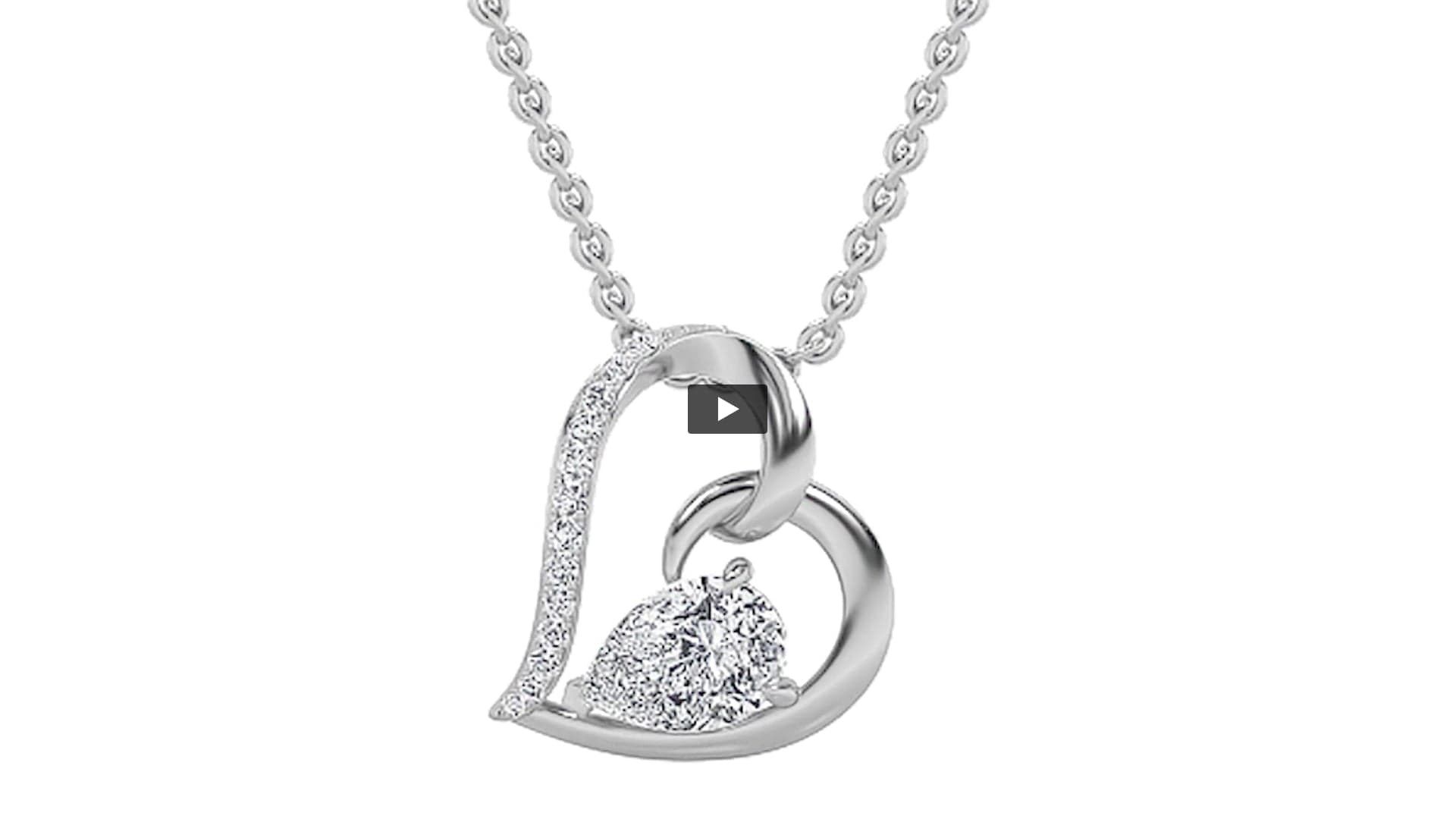 Pear Lab Diamond Heart Pendant · Design 1319 product-video preview