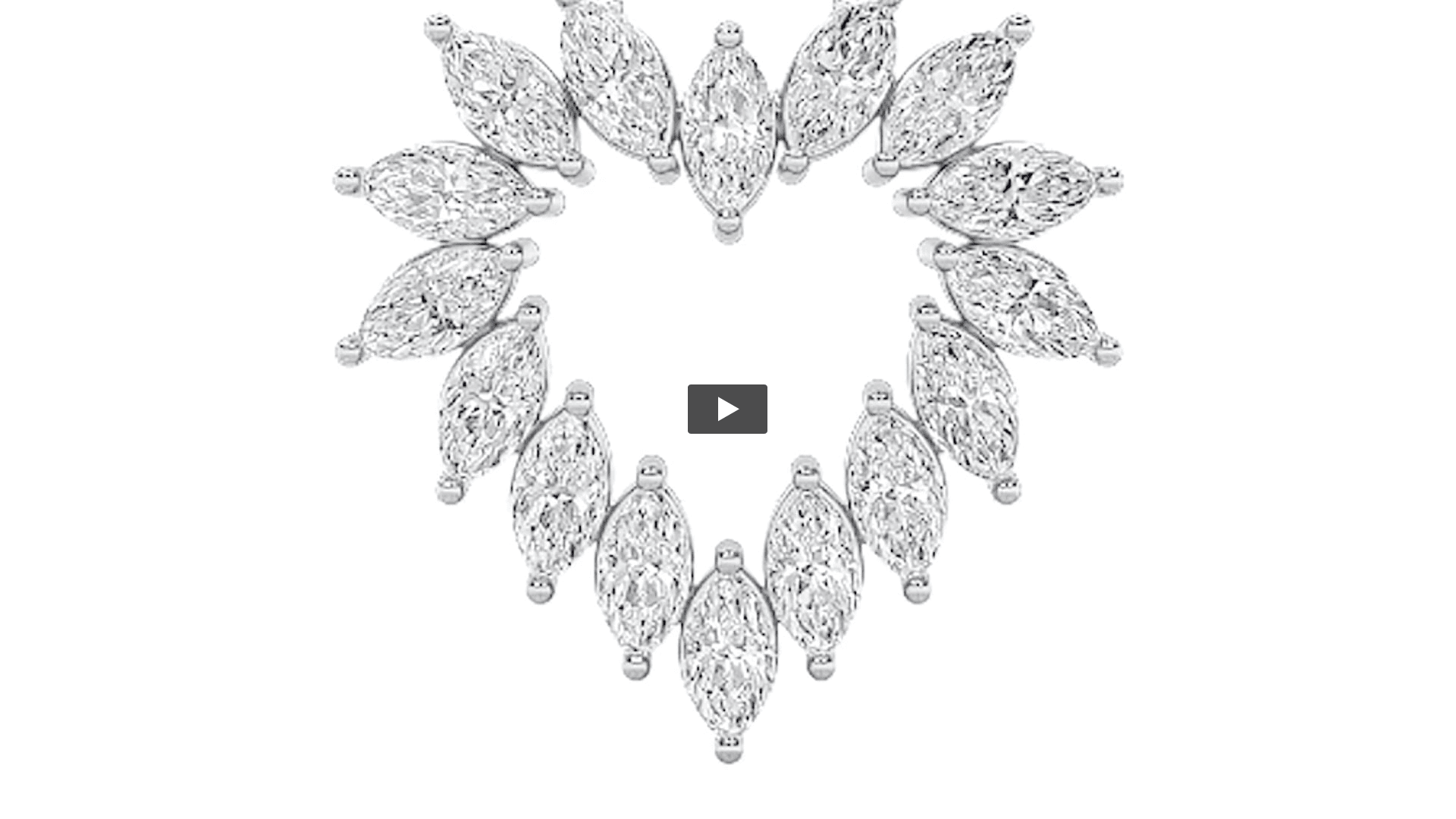 Marquise Lab Diamond Heart Pendant · Design 1343 product-video preview
