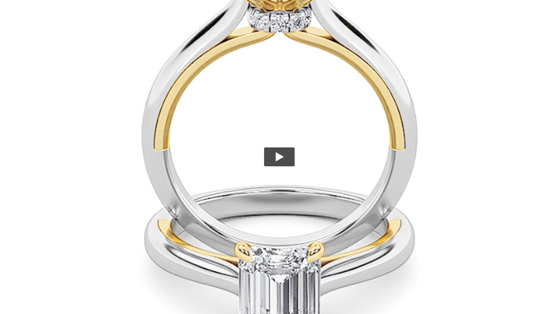 Emerald Lab Diamond Solitaire Engagement Ring product-video preview