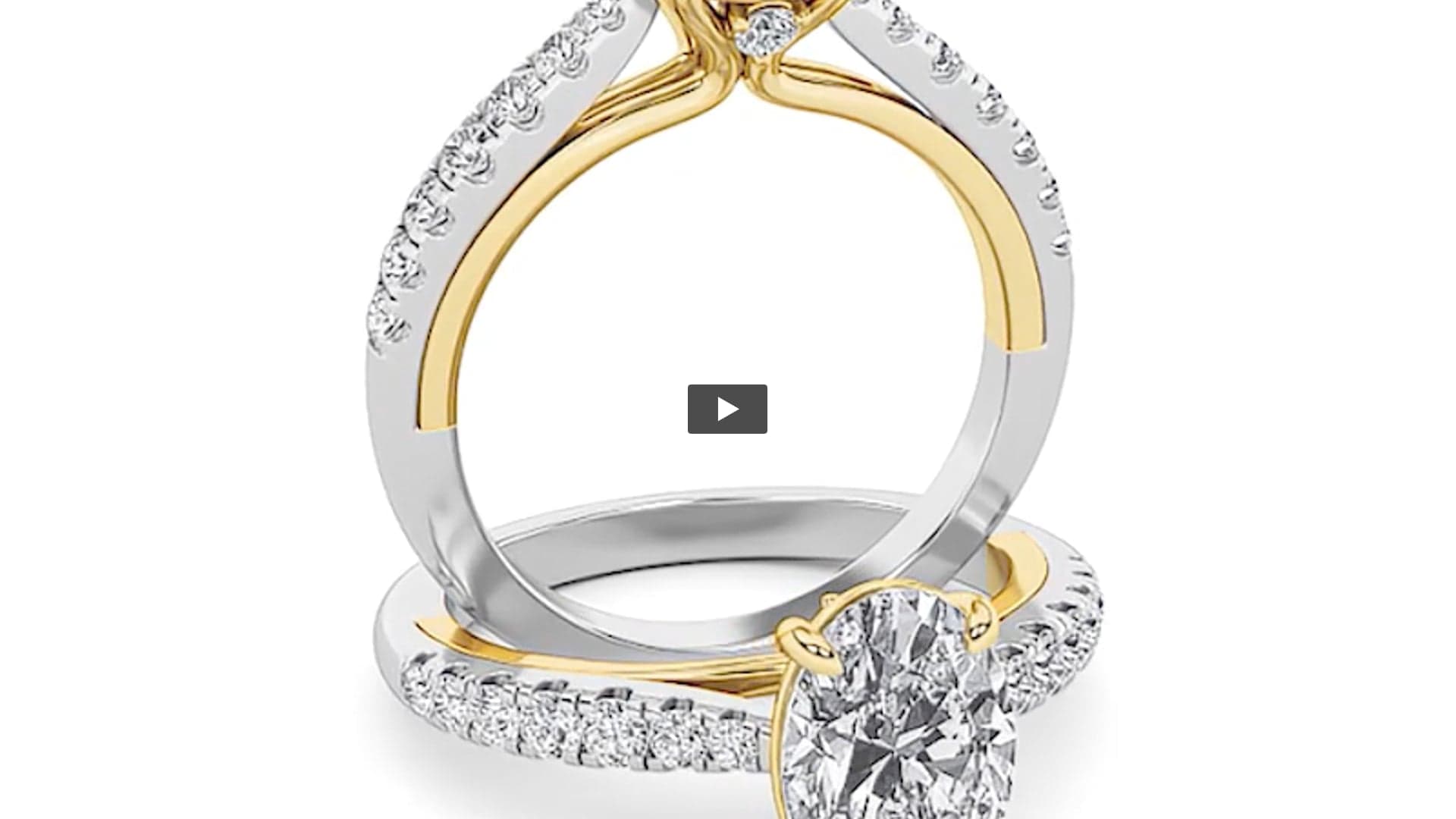 Oval Lab Diamond Solitaire Engagement Ring · Design 1403 product-video preview