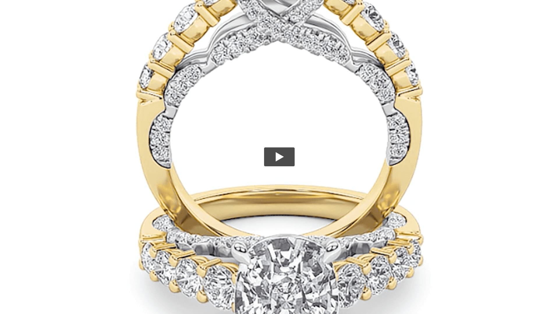 Elongated Cushion Lab Diamond Prong-Set Ring · Design 1407 product-video preview