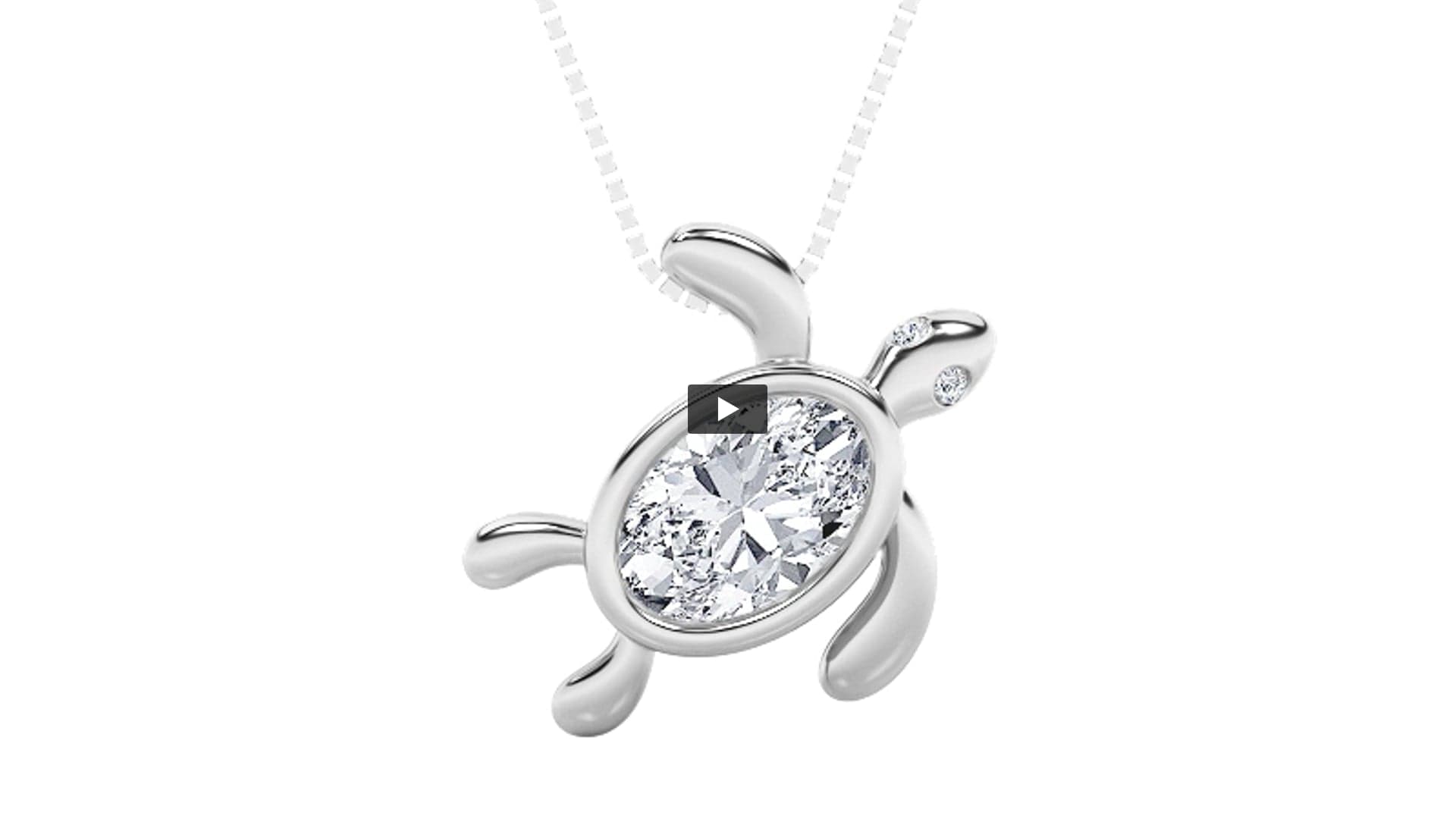 Lab Diamond Bezel-Set Necklace product-video preview