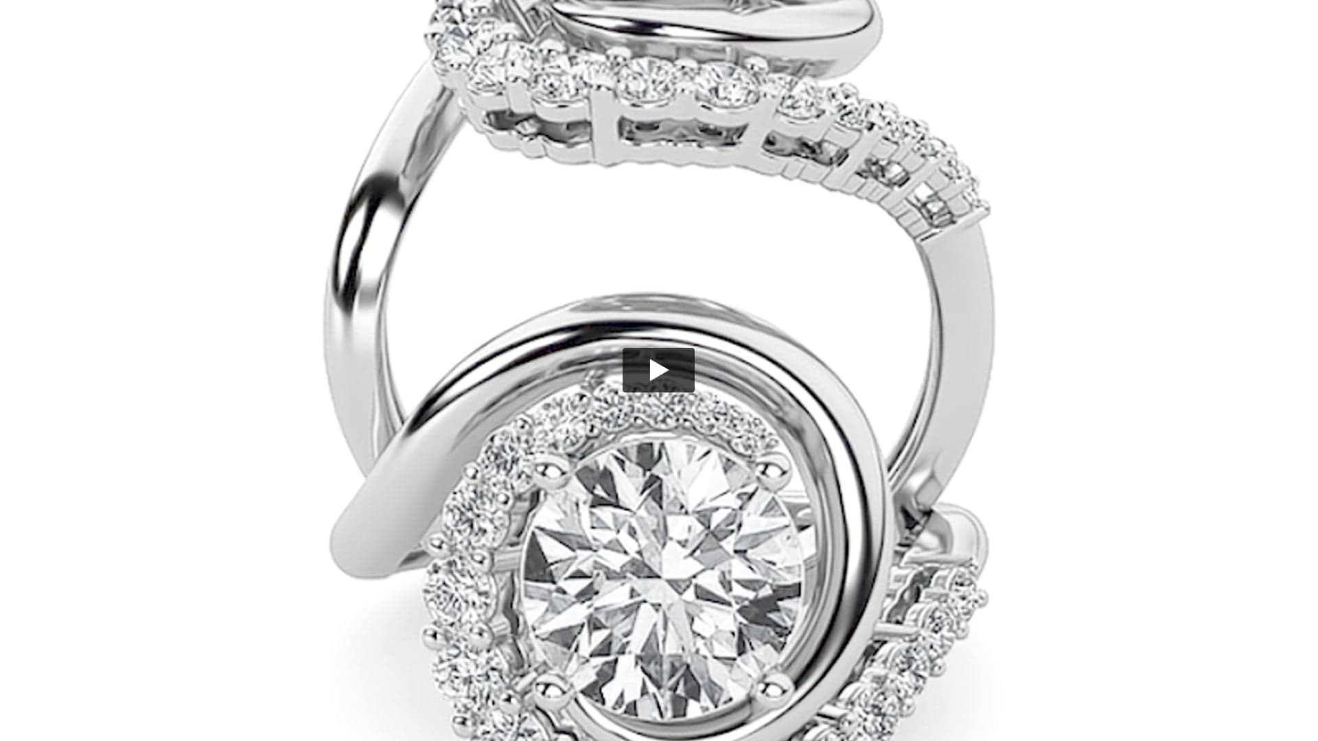 Round Lab Diamond Swirl Accented Fashion Ring product-video preview