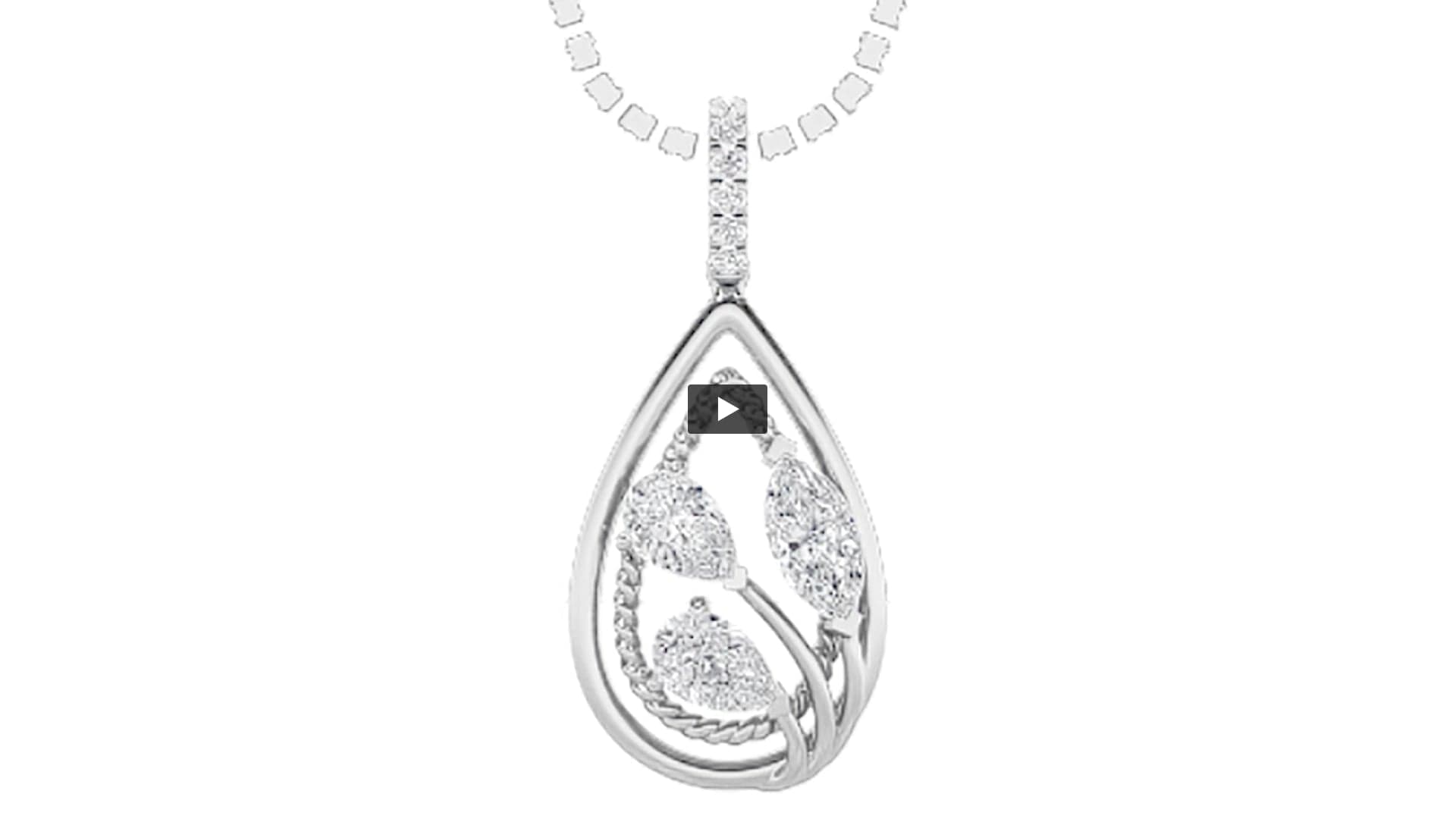 Marquise Lab Diamond Pendant · Design 1469 product-video preview