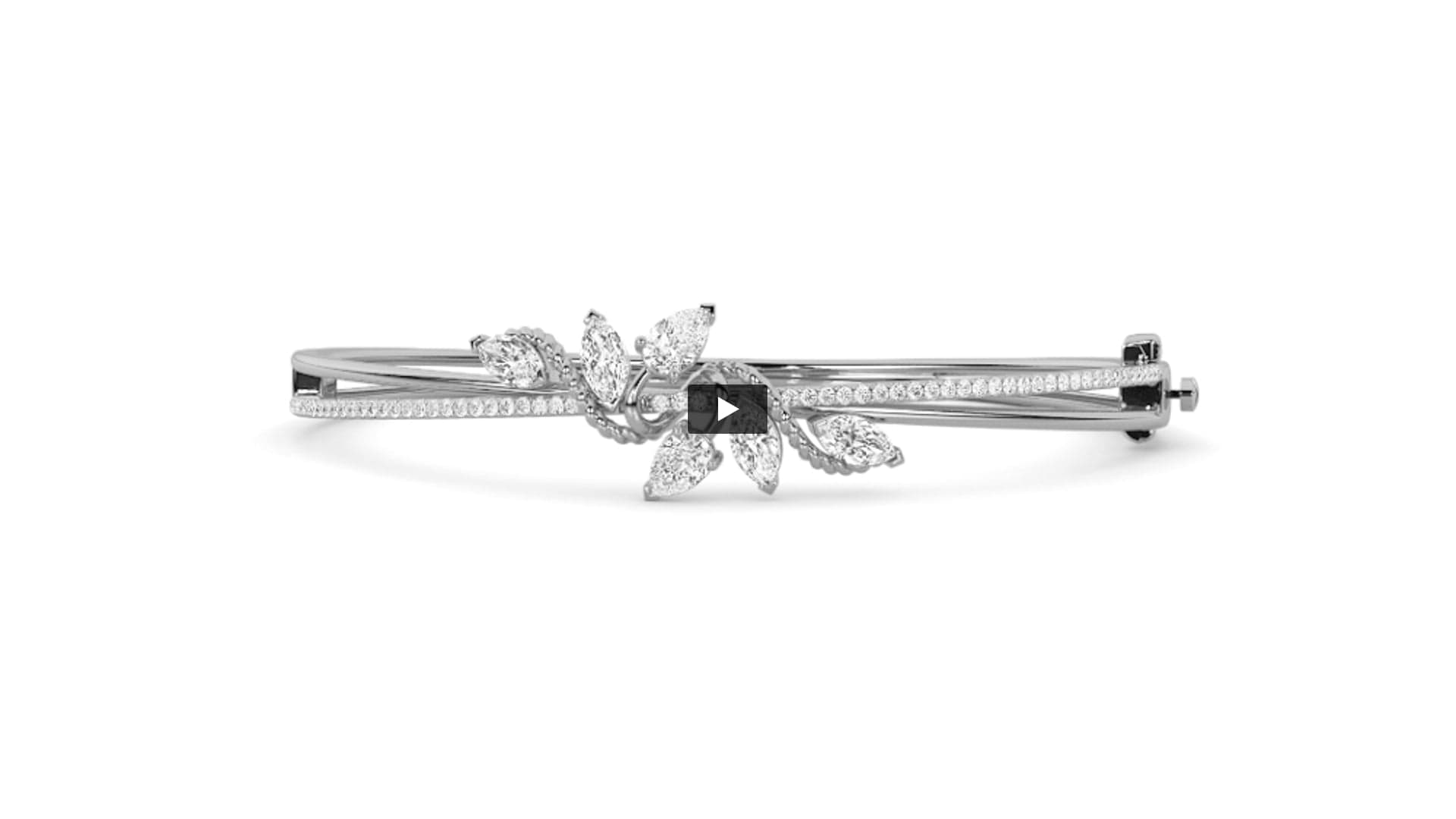 Marquise Lab Diamond Prong-Set Bracelet · Design 1477 product-video preview