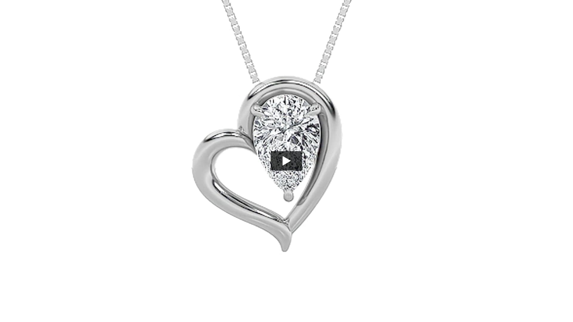 Pear Lab Diamond Heart Pendant · Design 1484 product-video preview