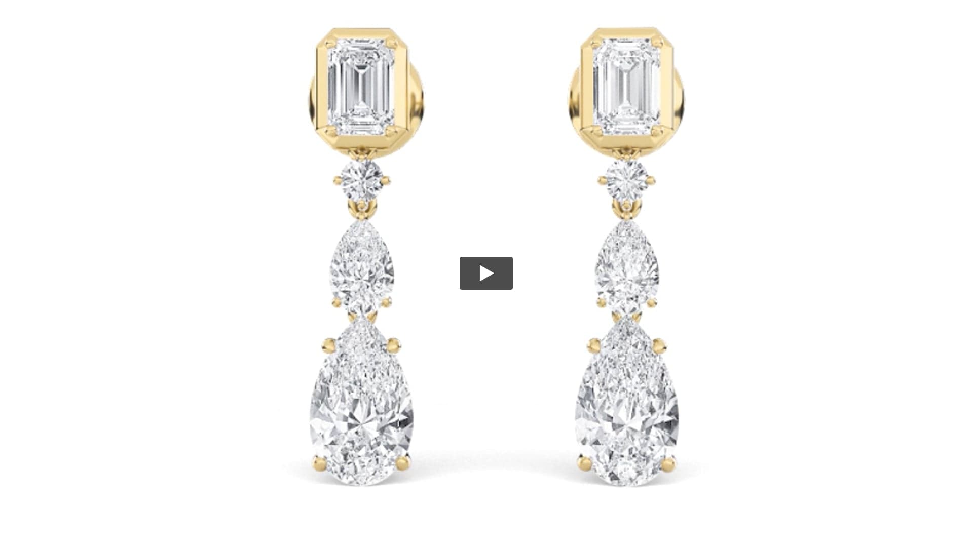 Pear Lab Diamond Dangle Earrings · Design 1506 product-video preview