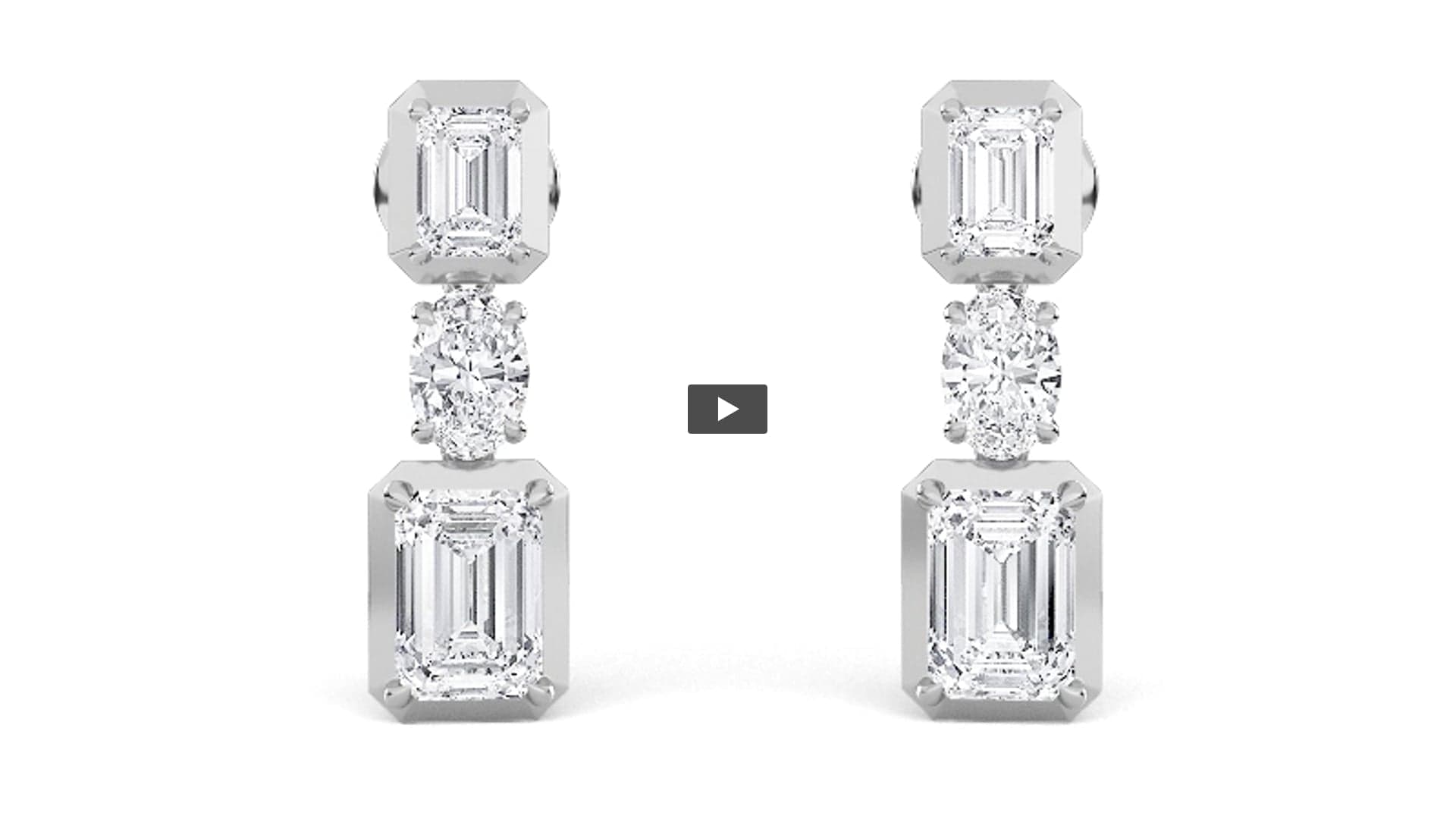 Radiant Lab Diamond Dangle Earrings · Design 1507 product-video preview