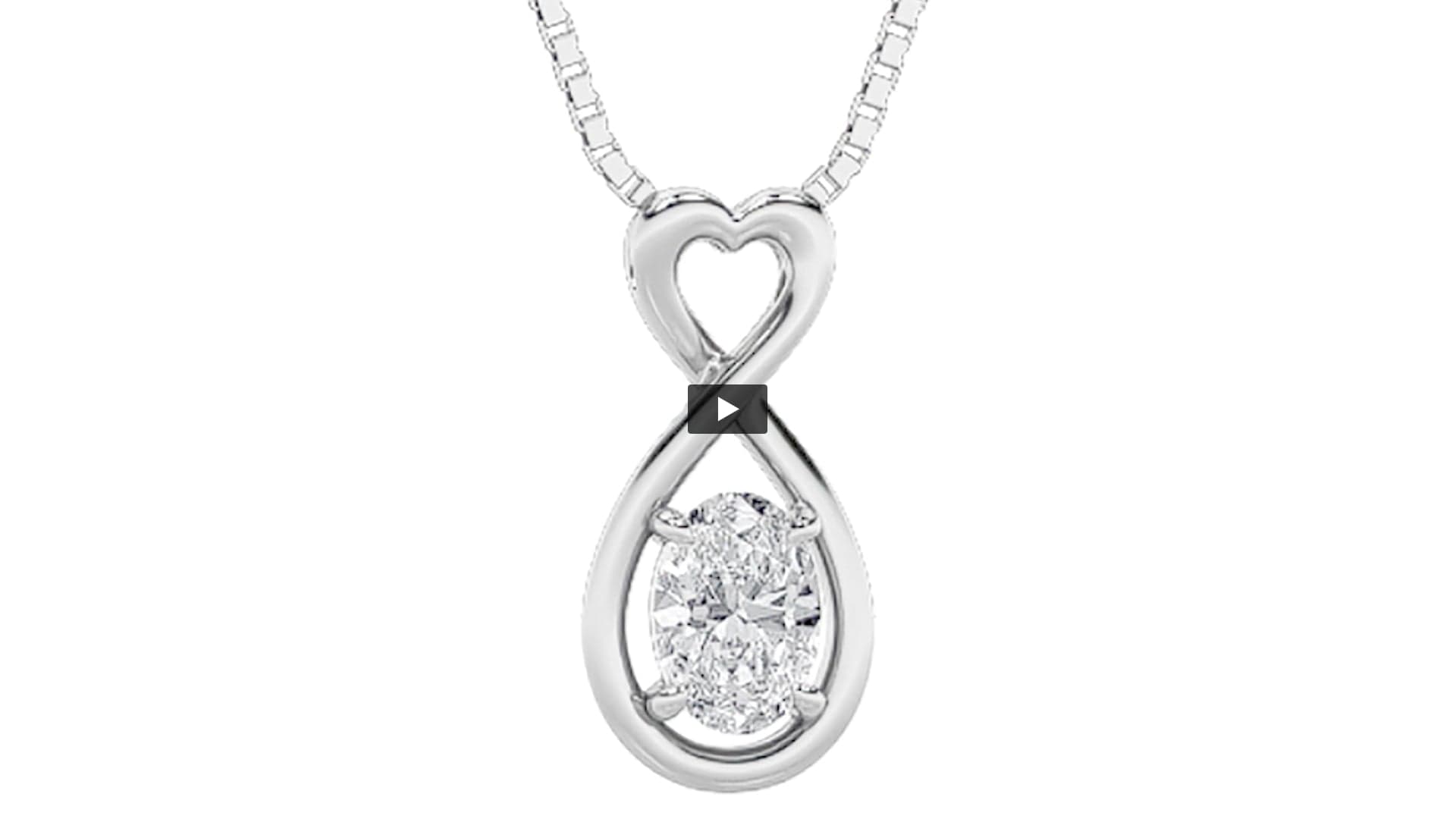 Oval Lab Diamond Fancy Solitaire Pendant product-video preview