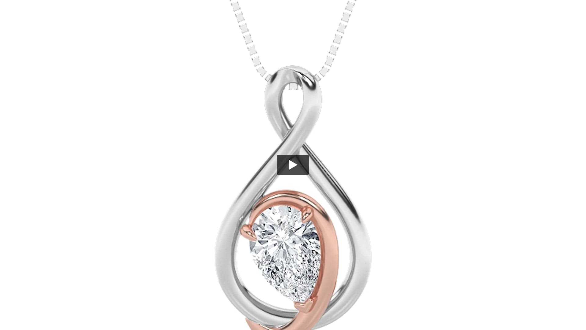 Pear Lab Diamond Fancy Solitaire Pendant product-video preview