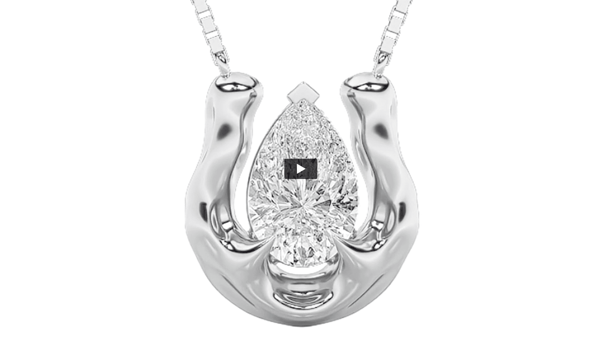 Pear Lab Diamond Prong-Set Necklace · Design 1541 product-video preview