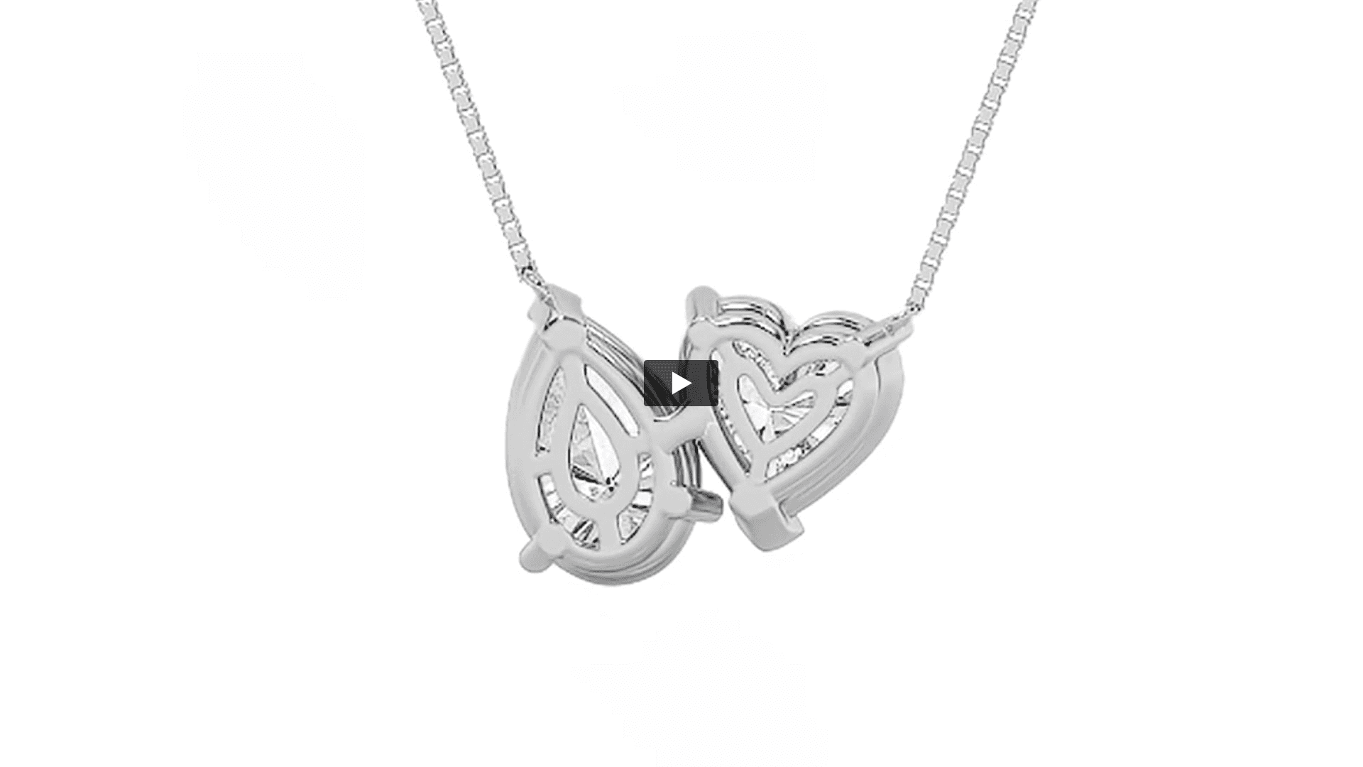 Pear Lab Diamond Heart Necklace · Design 1543 product-video preview