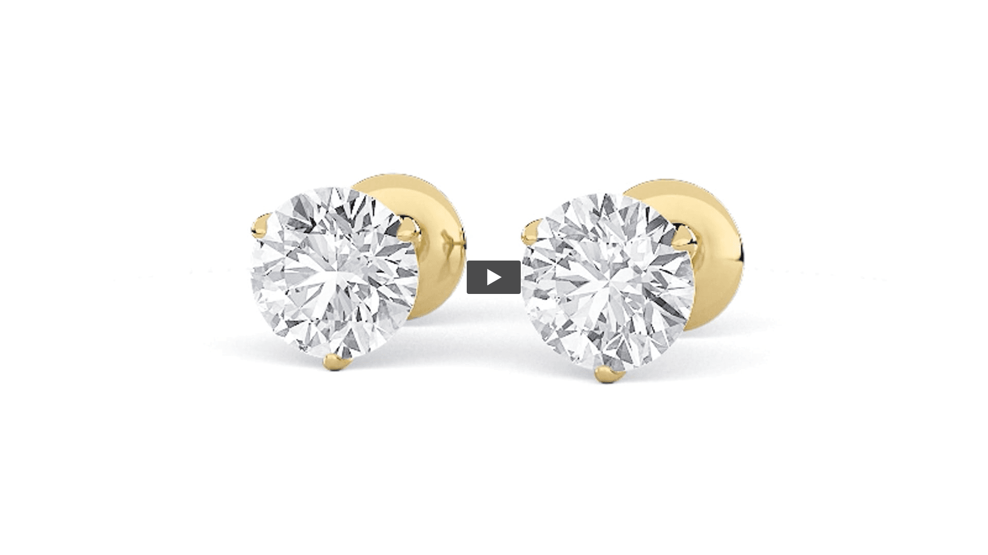 Round Lab Diamond Stud Earrings · Design 1562 product-video preview