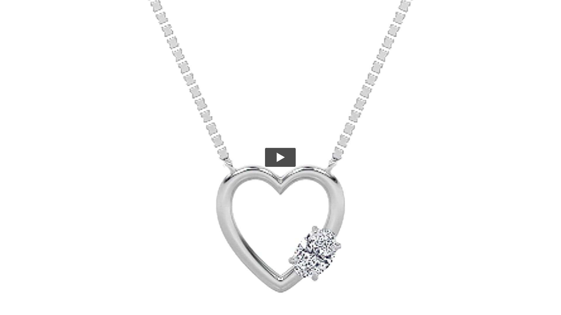 Lab Diamond Prong-Set Necklace · Design 1584 product-video preview