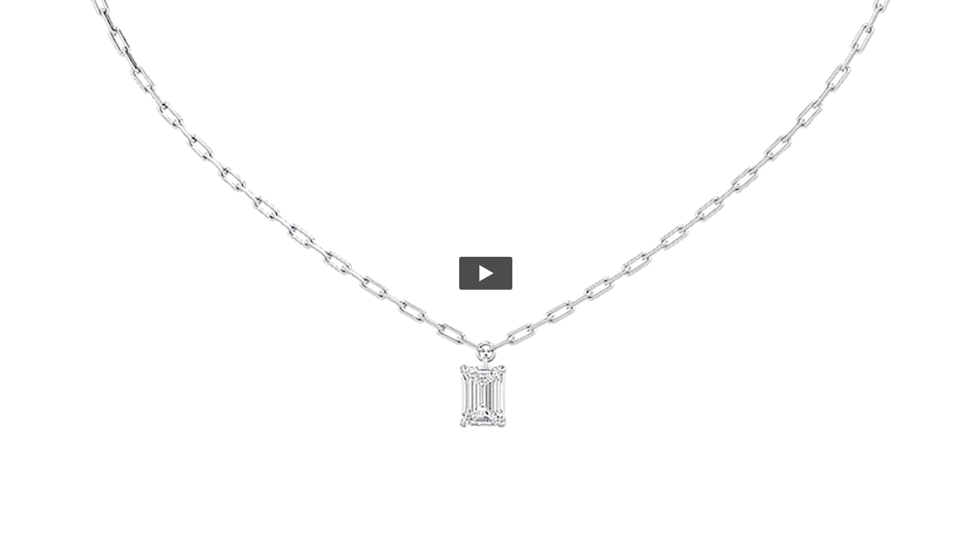 Emerald Lab Diamond Strata Chic Collection Necklace product-video preview