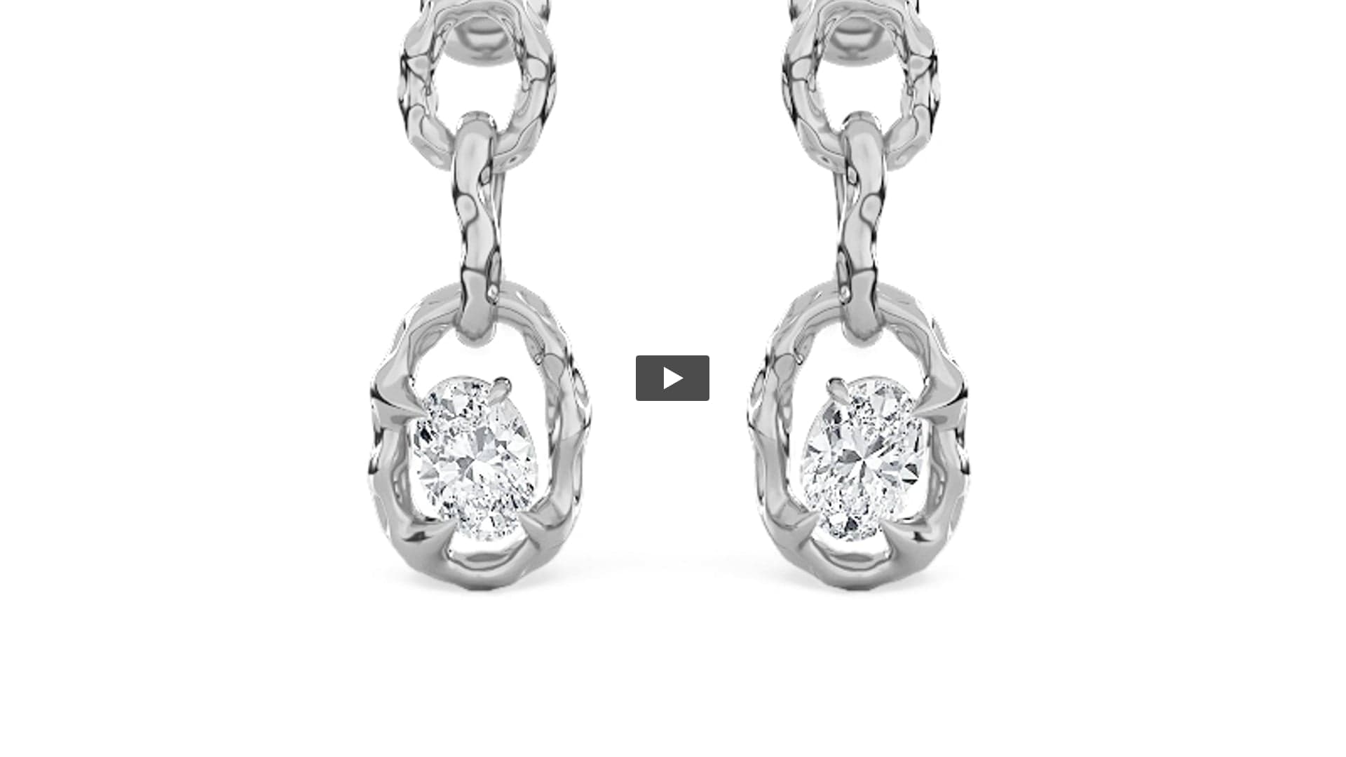 Oval Lab Diamond Prong-Set Earrings product-video preview