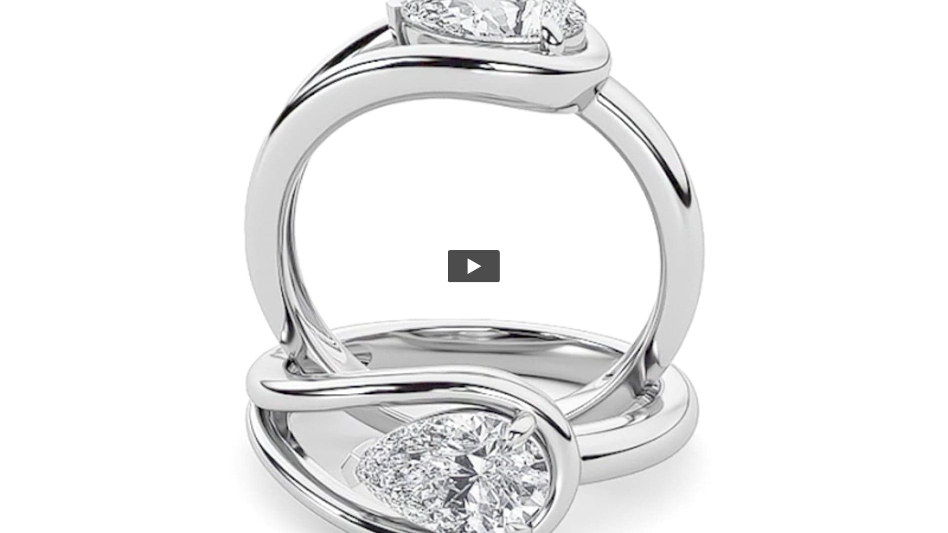 Pear Lab Diamond East–West Solitaire Ring product-video preview