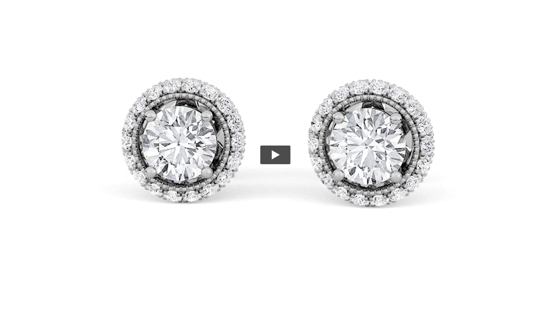 Round Lab Diamond Stud Earrings · Design 1659 product-video preview