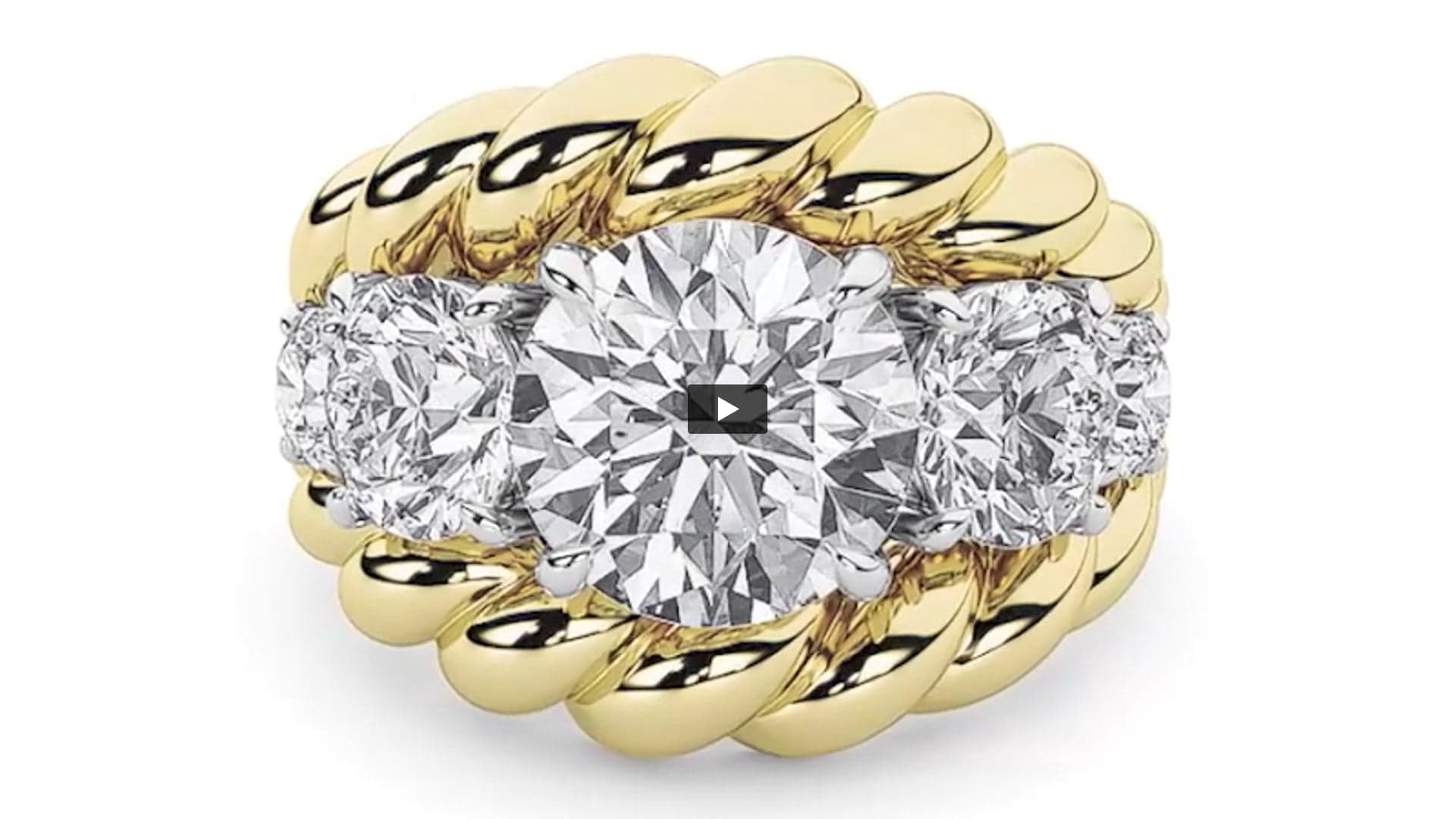 Round Lab Diamond Five Stone Ring product-video preview