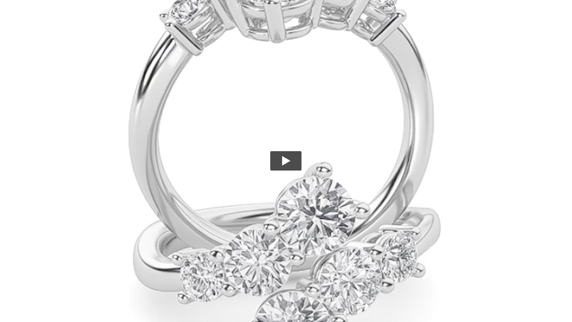 Round Lab Diamond ThreeStone Ring · Design 1685 product-video preview