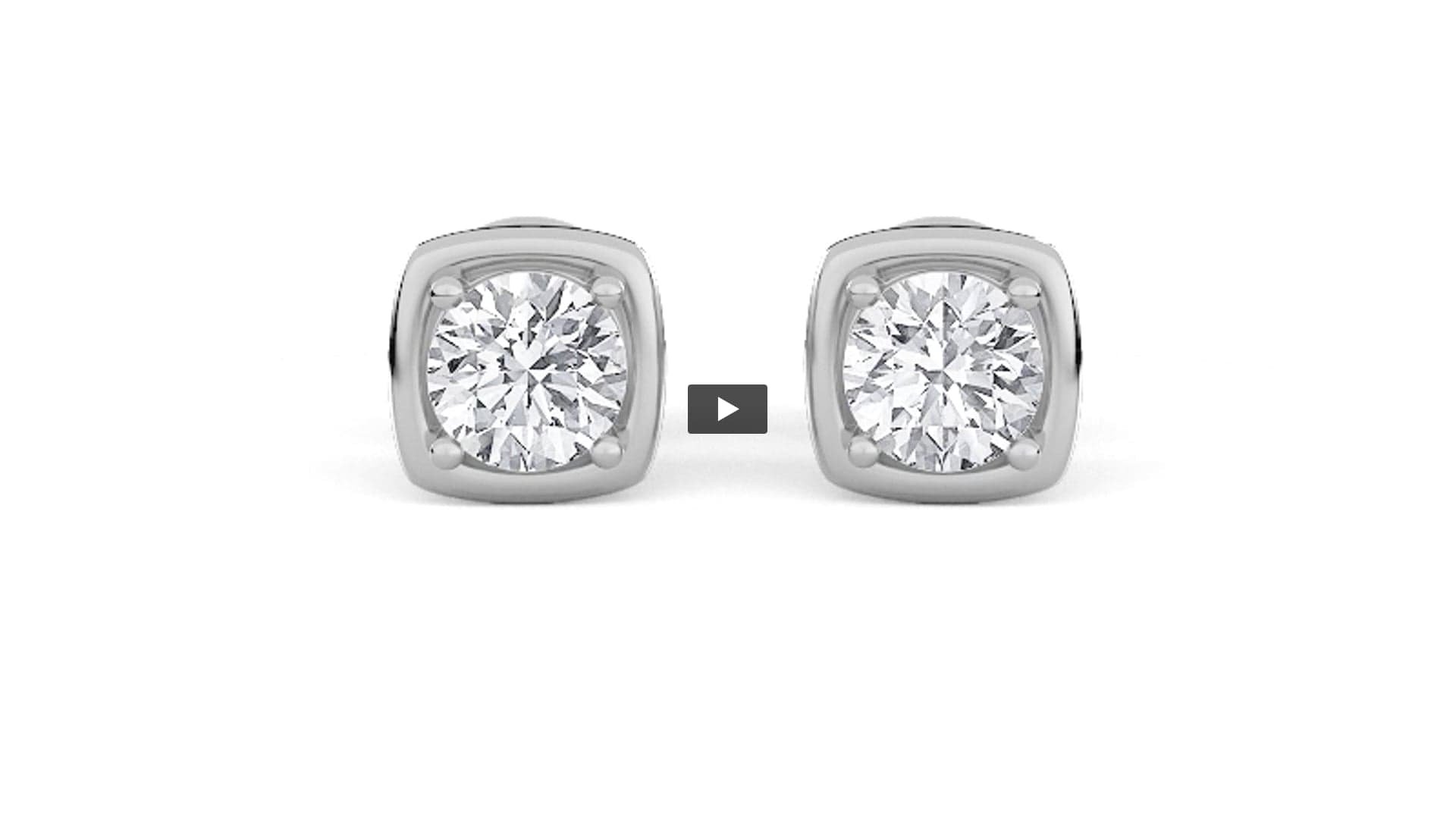 Round Lab Diamond Stud Earrings · Design 1703 product-video preview