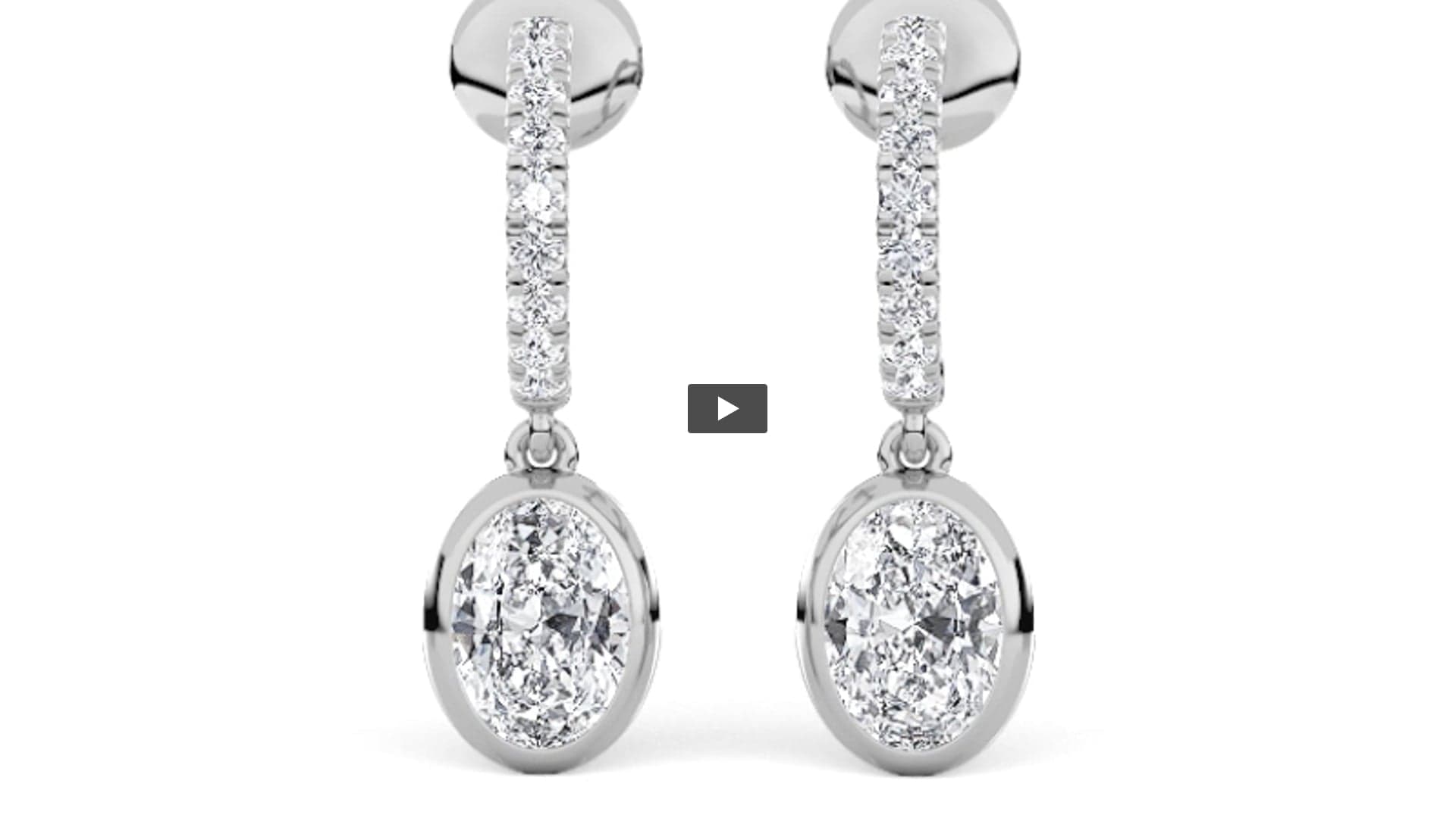 Oval Lab Diamond DangleEarrings Earrings · Design 1706 product-video preview