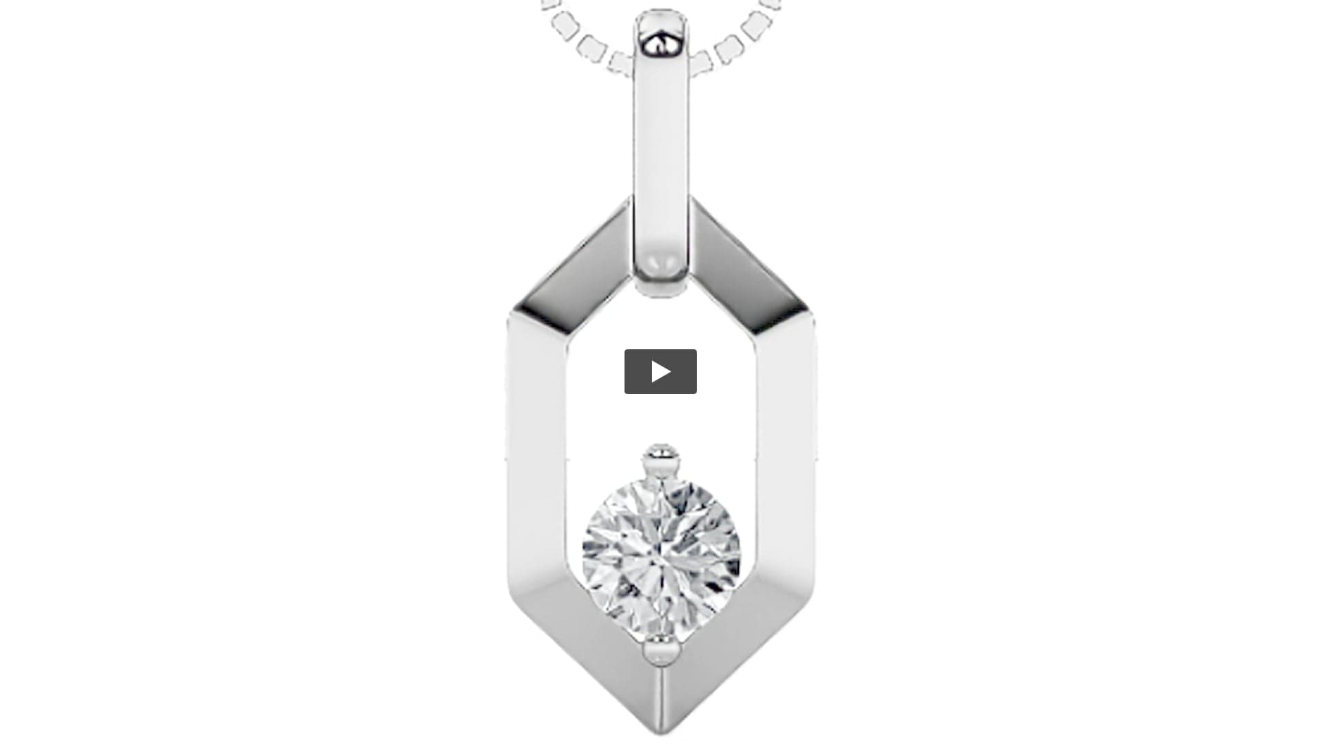 Round Lab Diamond Fancy Pendant product-video preview