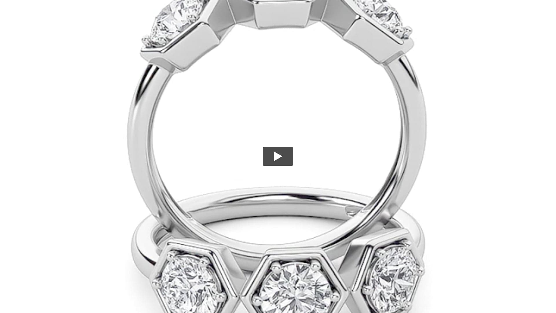 Round Lab Diamond ThreeStone Ring · Design 1768 product-video preview