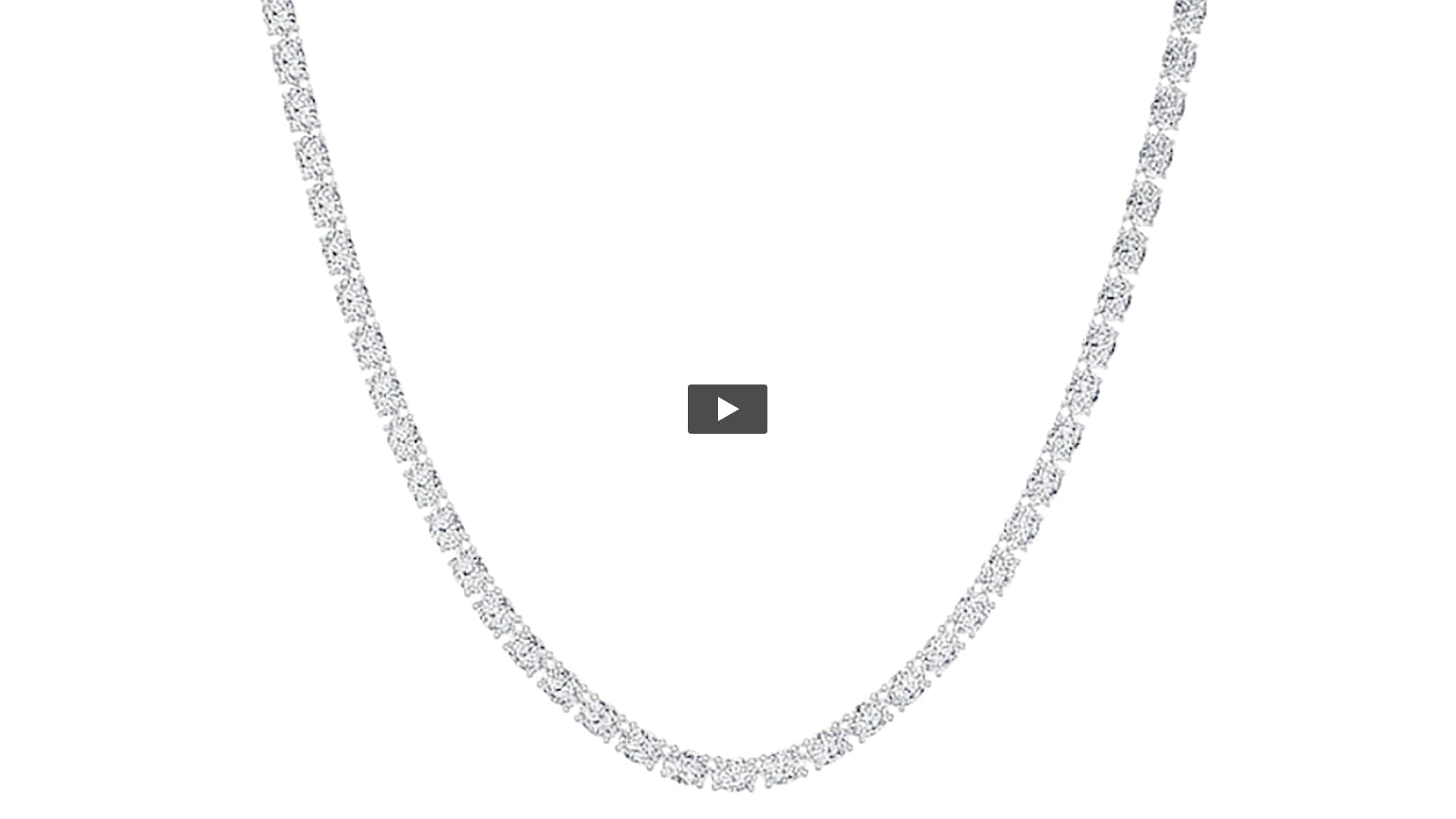 Oval Lab Diamond Necklace product-video preview