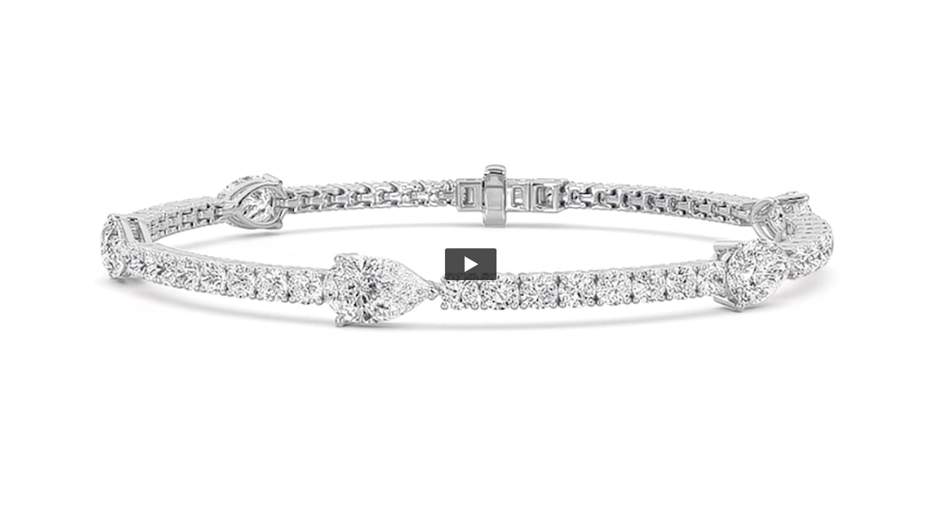 Pear Lab Diamond East–West Station Bracelet · Design 0366 product-video preview